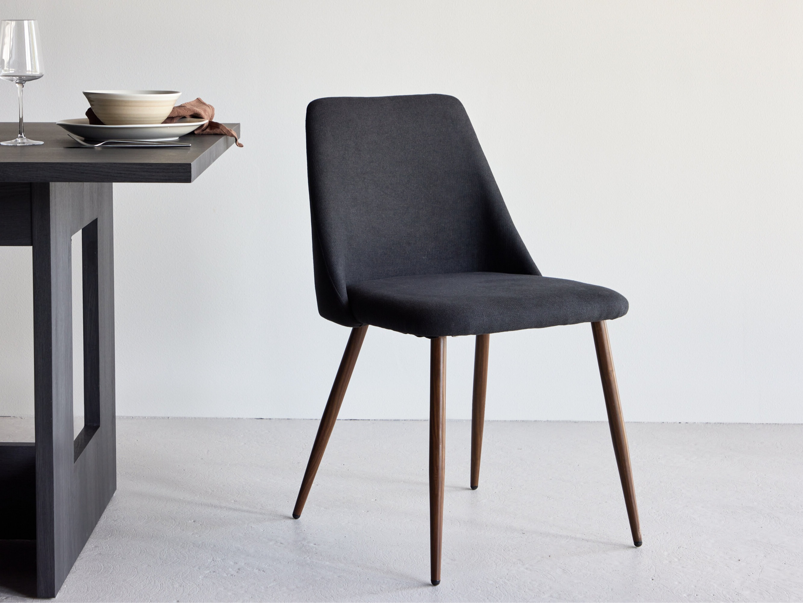 Chaise Dallas 3886 (Noir + Marron)