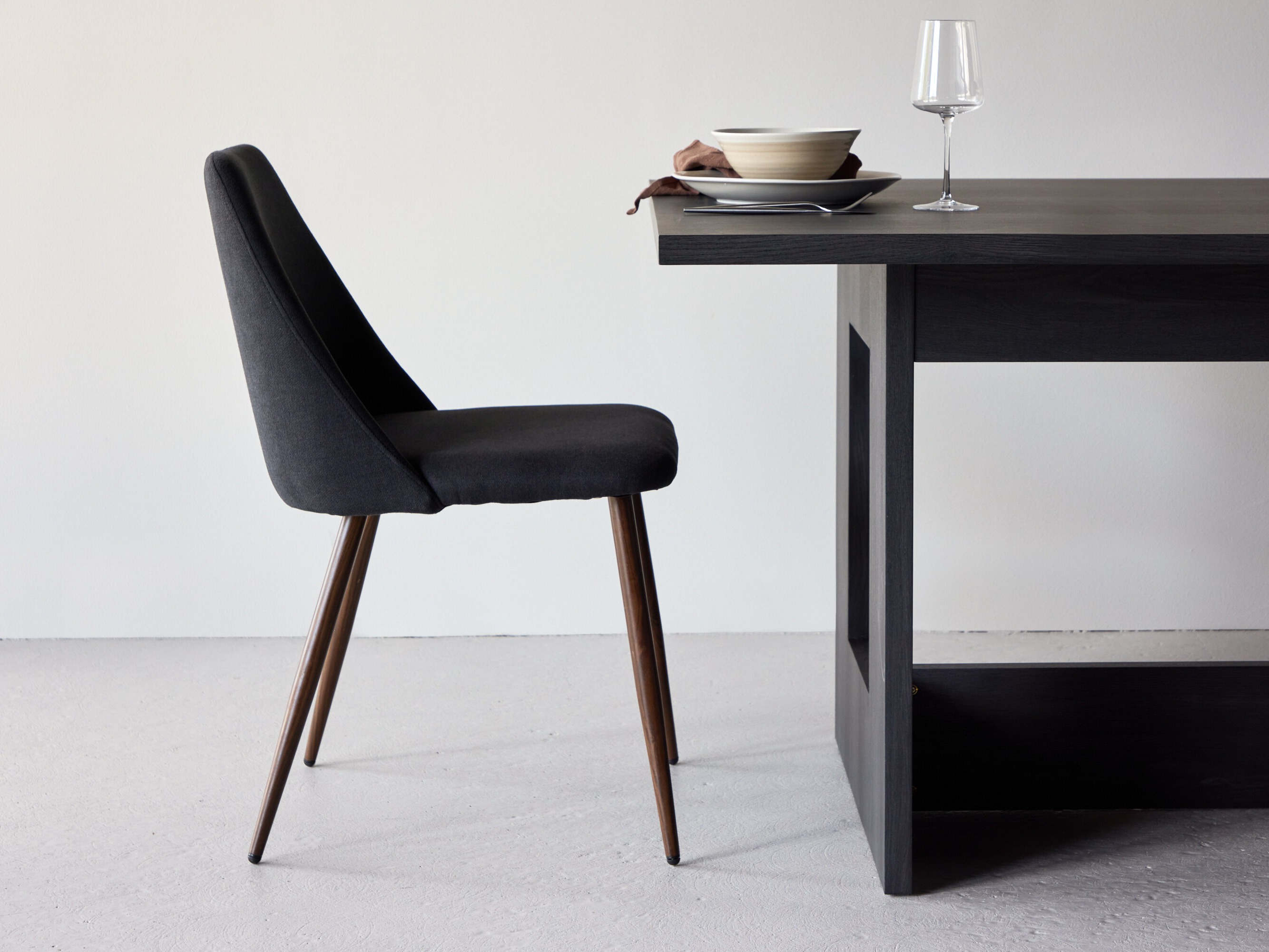 Chaise Dallas 3886 (Noir + Marron)