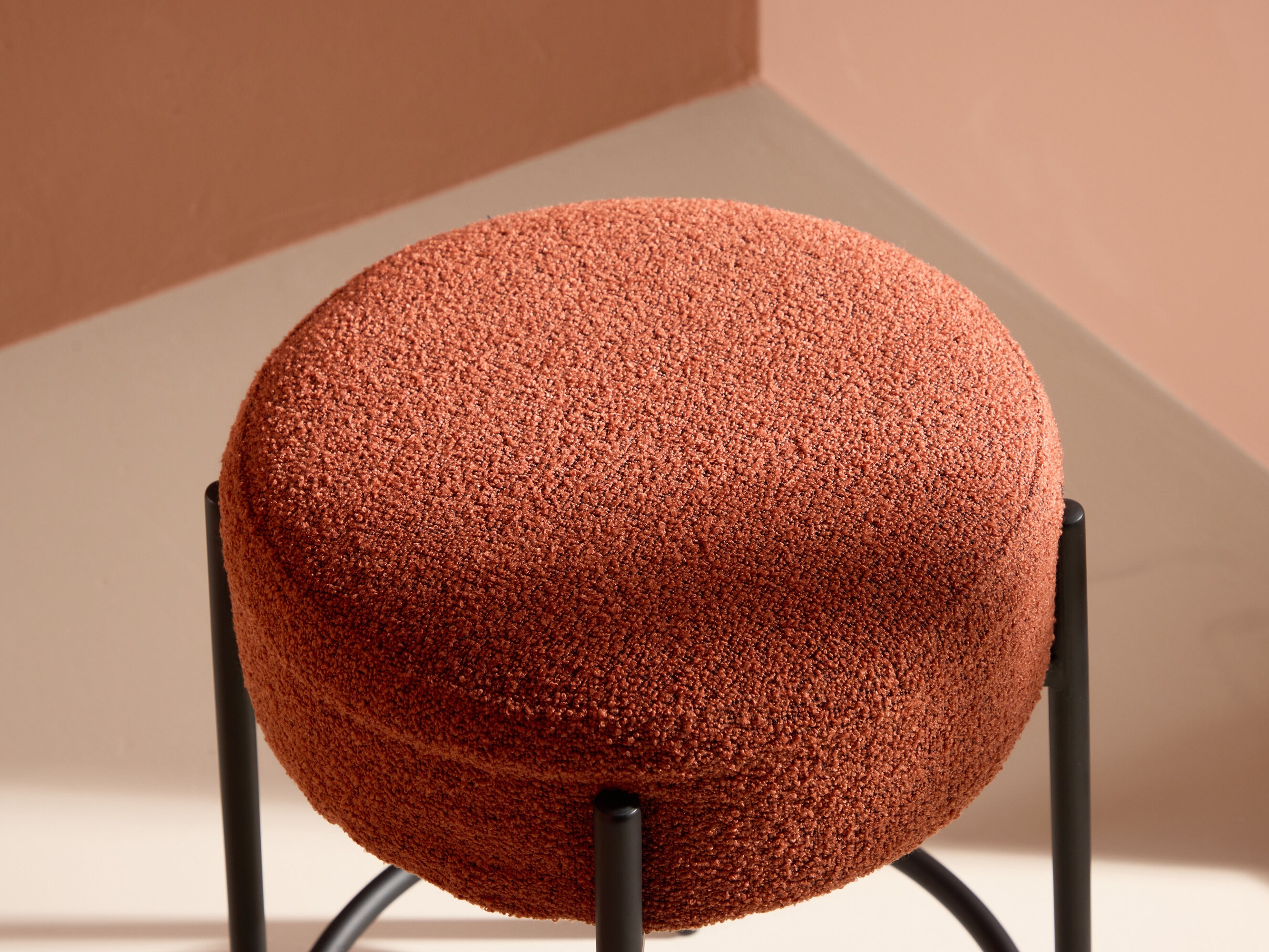 Chaise de bar Dallas 4891 (Noir + Rouge)
