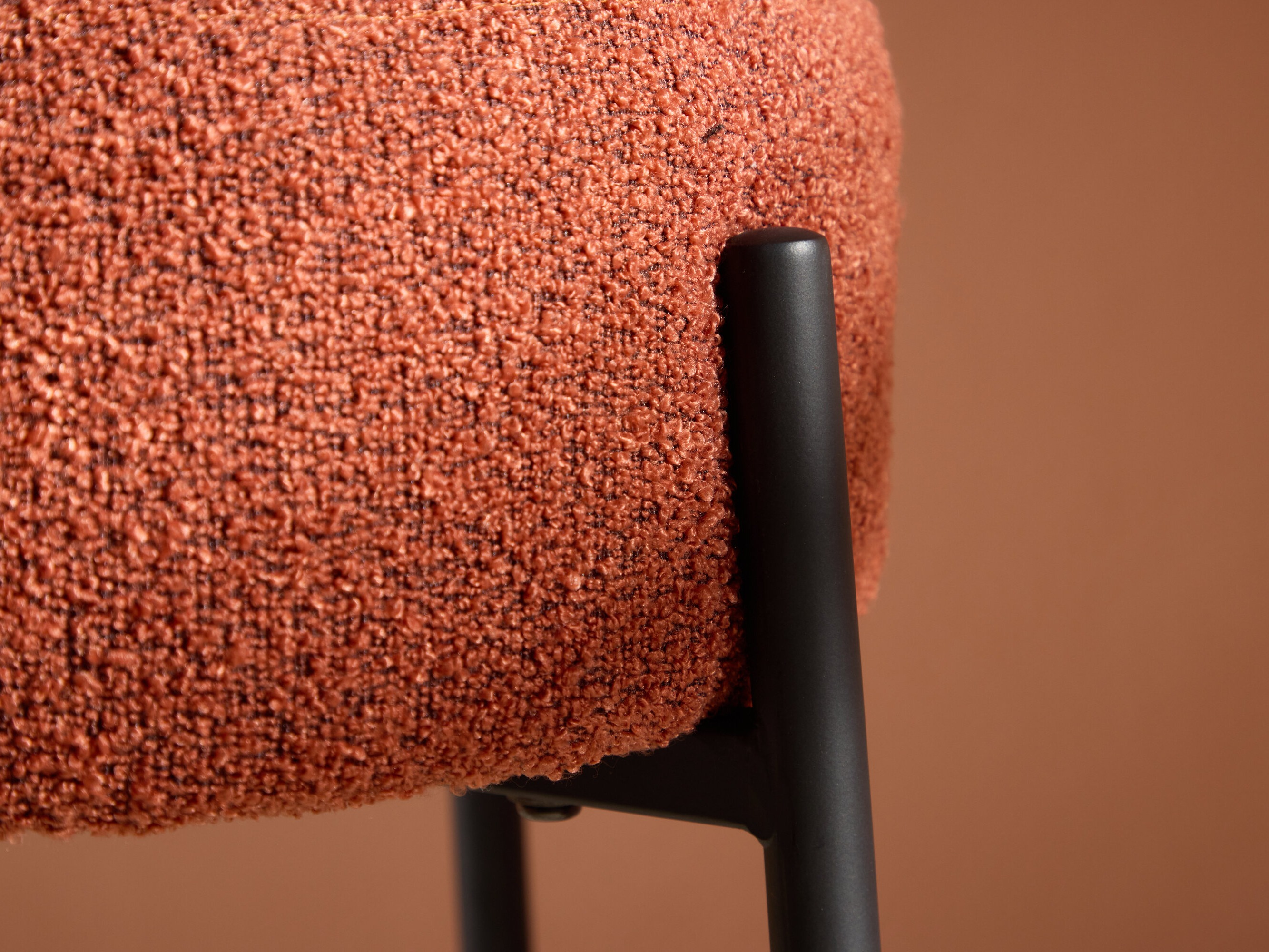 Chaise de bar Dallas 4891 (Noir + Rouge)