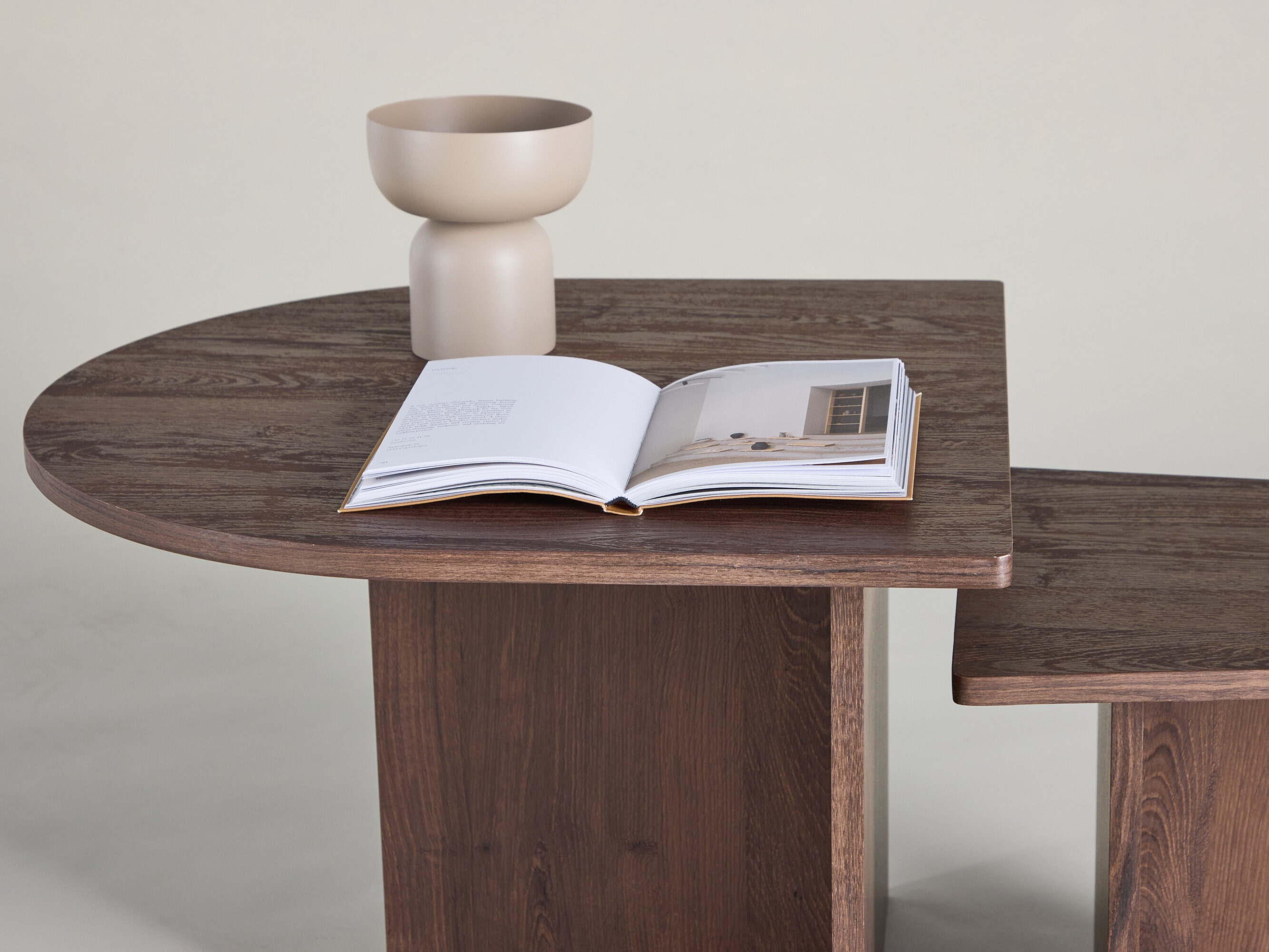 Ensemble tables basses Dallas 4880 (Brun foncé)
