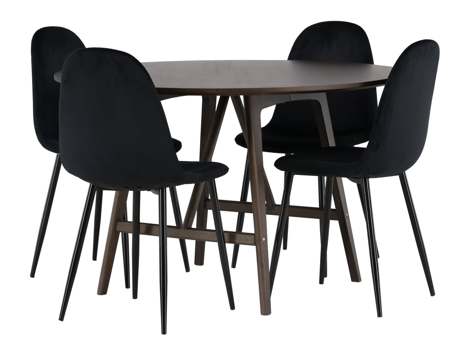Salle à manger complète Dallas 4887 (Noir)