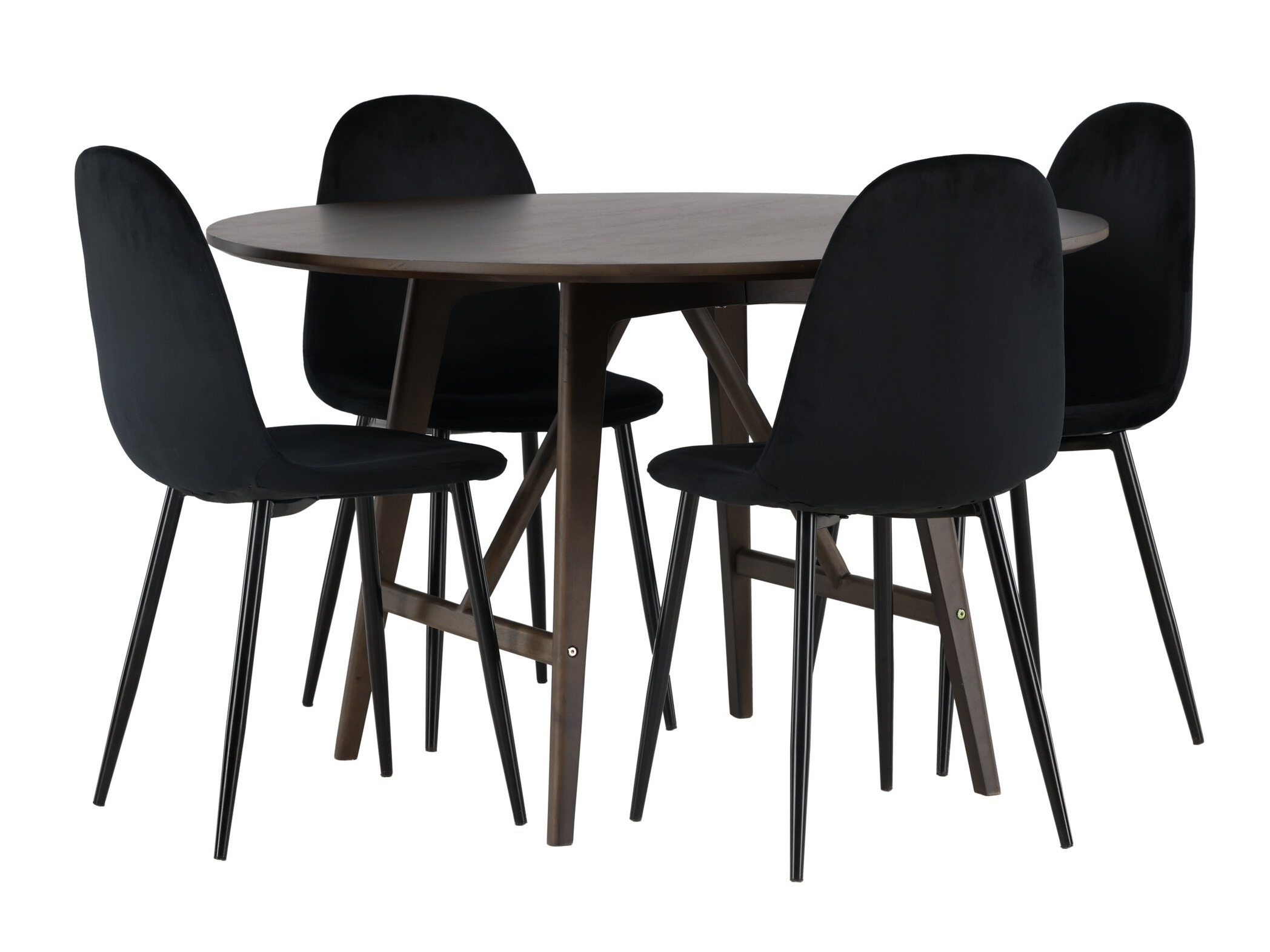 Salle à manger complète Dallas 4887 (Noir)