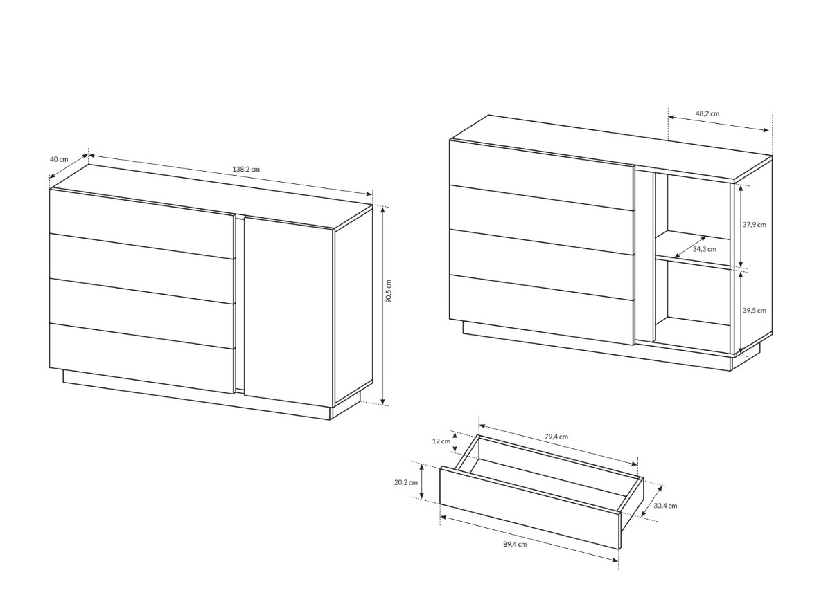 Commode Novbela 115