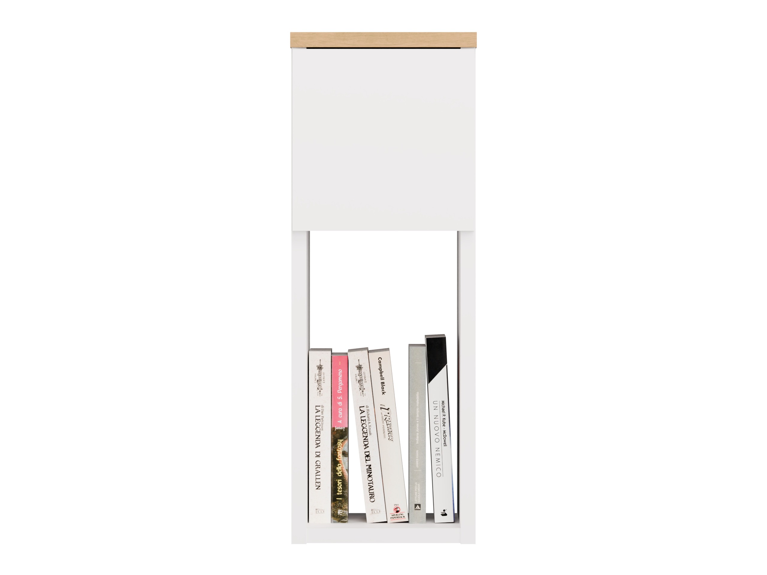 Table de chevet Mandeville 304 (Blanc + Chêne Artisan)