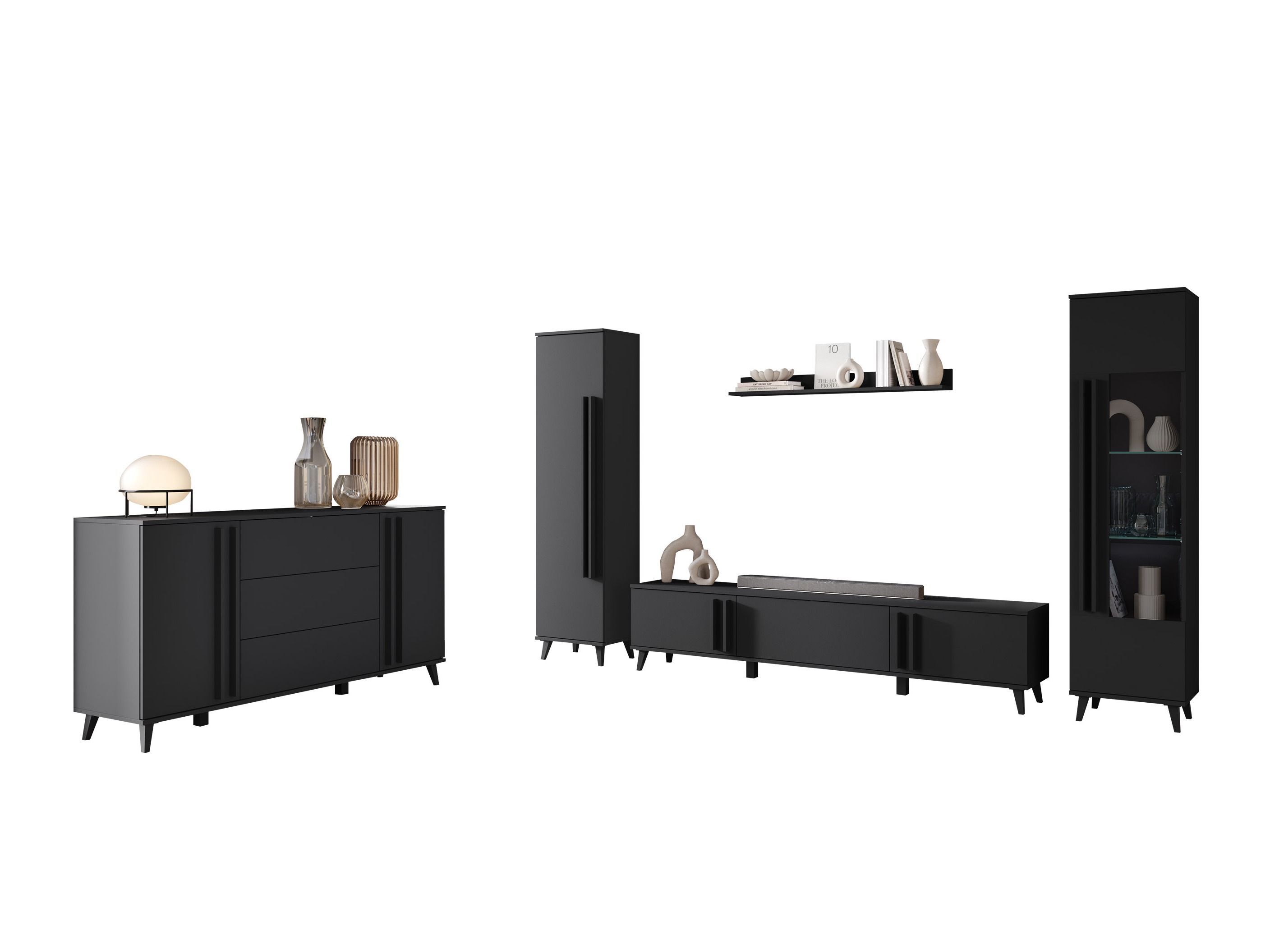 Ensemble de salon Facetor IV (Graphite)