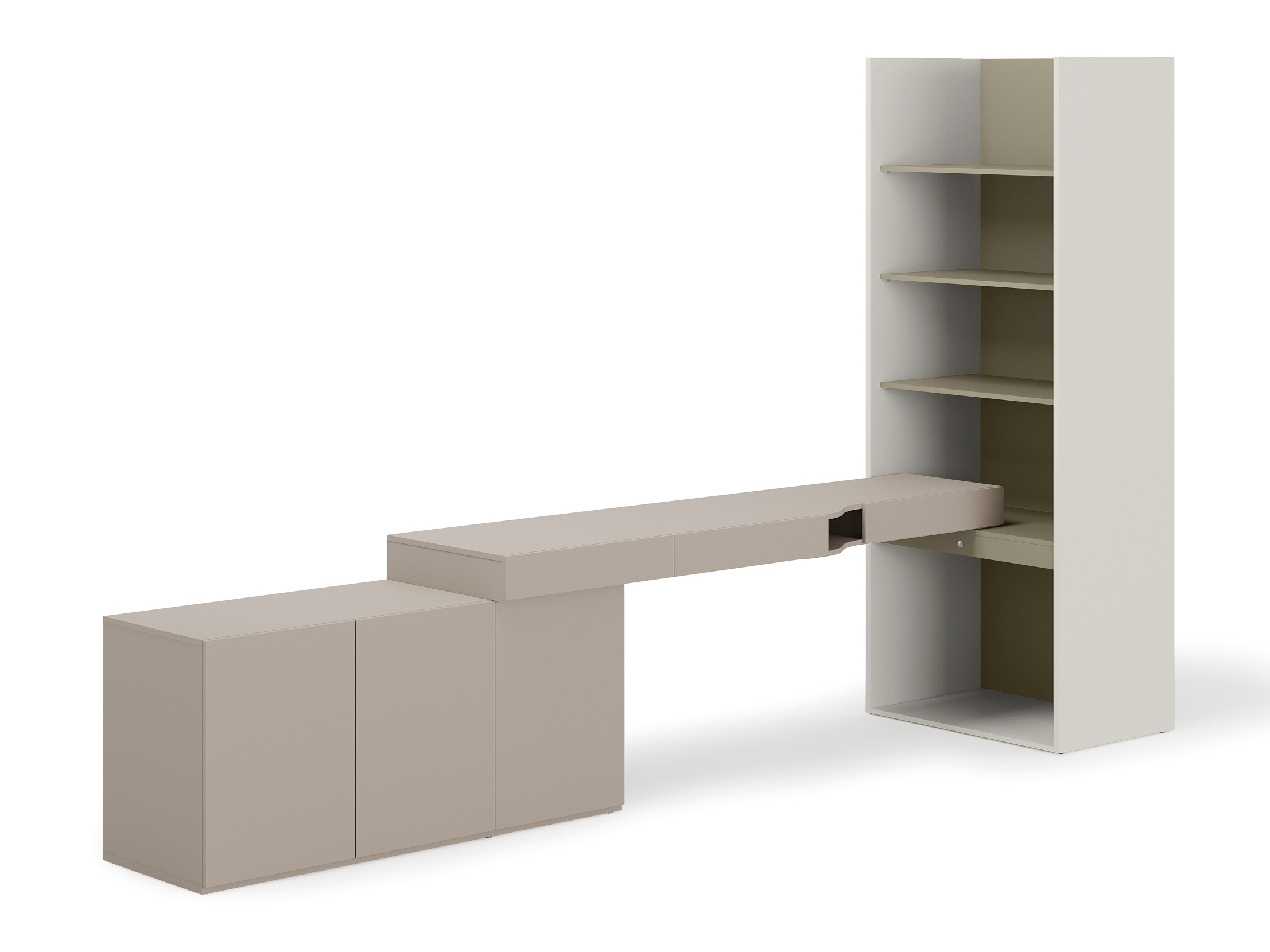 Ensemble de bureau à domicile Evareve 118 (Gris + Vert)