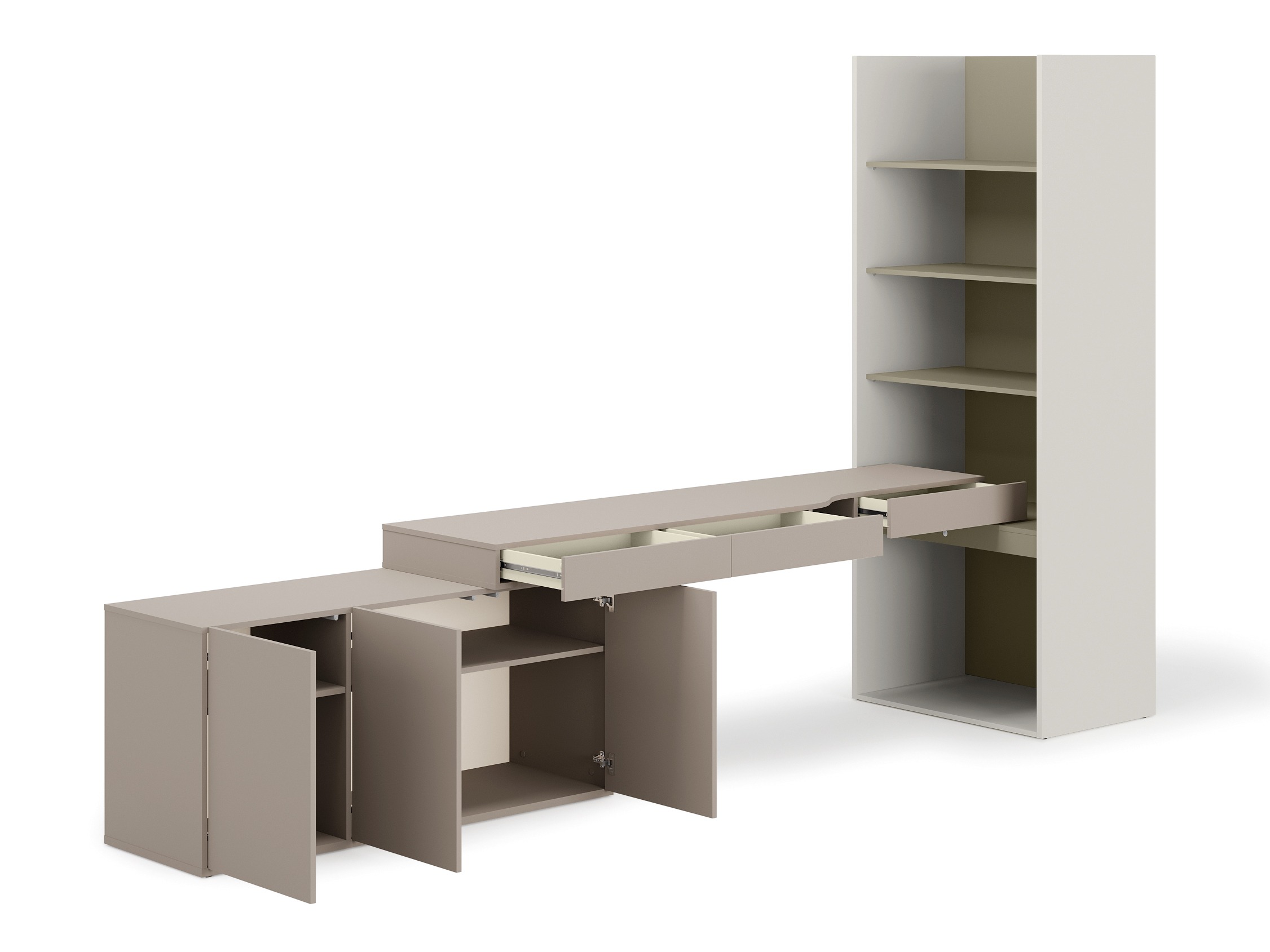 Ensemble de bureau à domicile Evareve 118 (Gris + Vert)