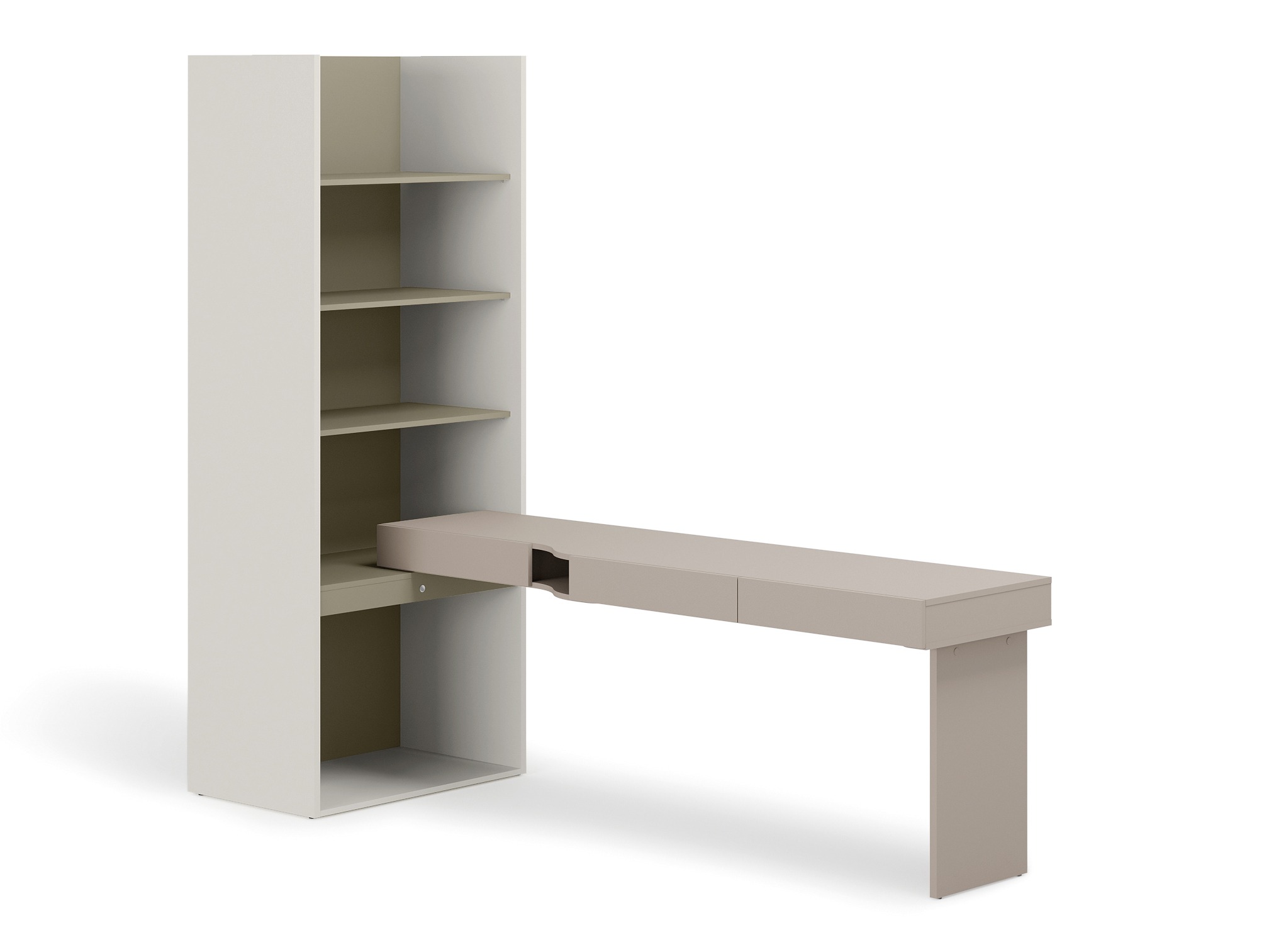 Ensemble de bureau à domicile Evareve 120 (Droit)