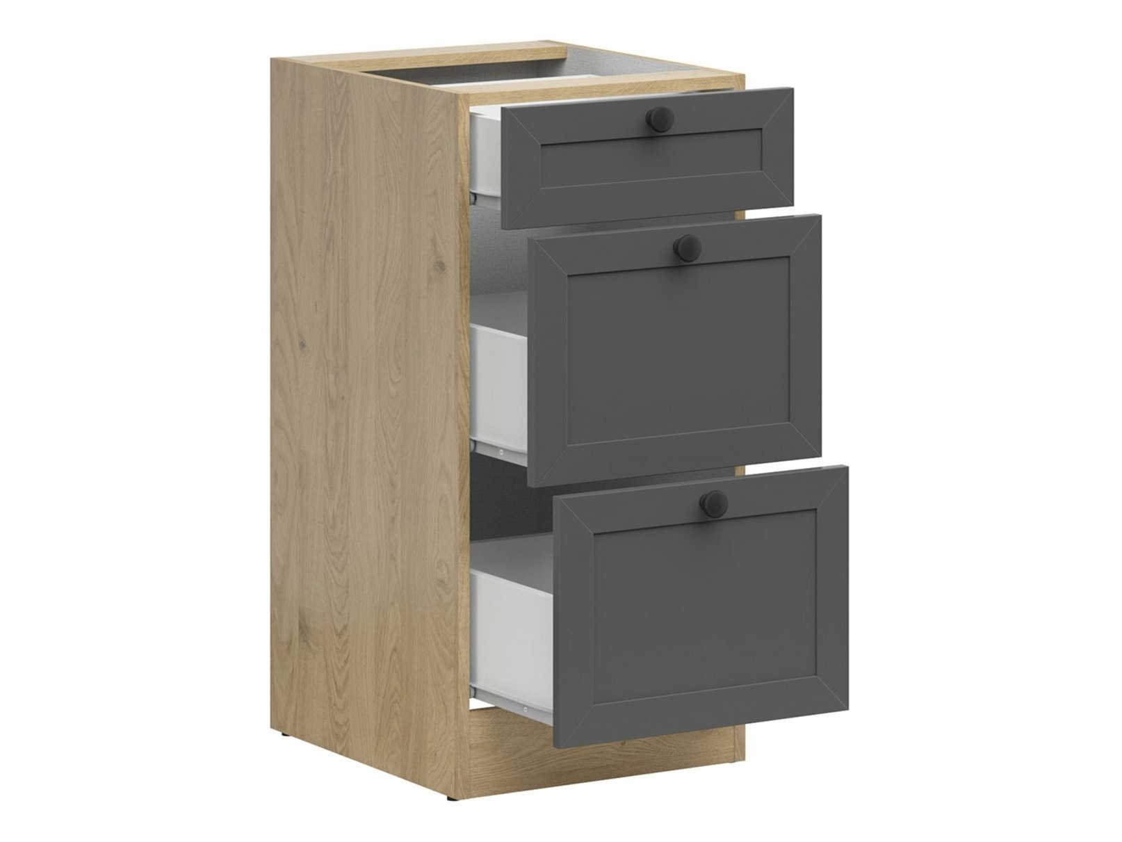 Armoire modulaire avec tiroirs Classic Grey Oak 107