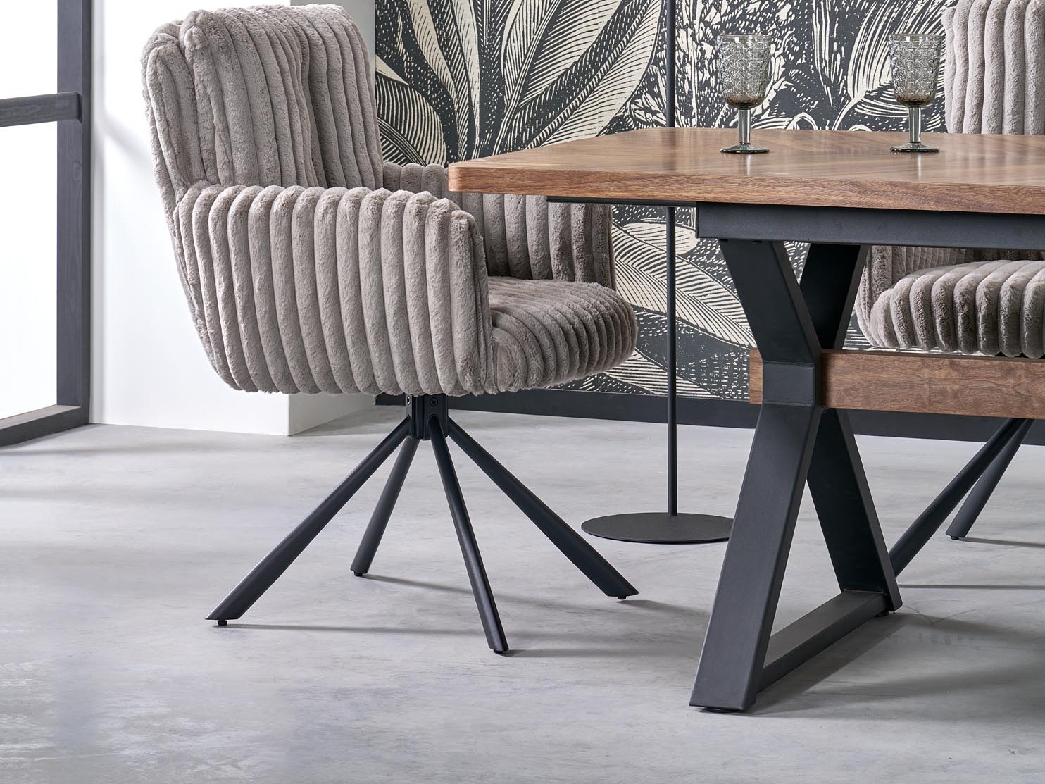 Chaise Houston 2015 (Gris + Noir)