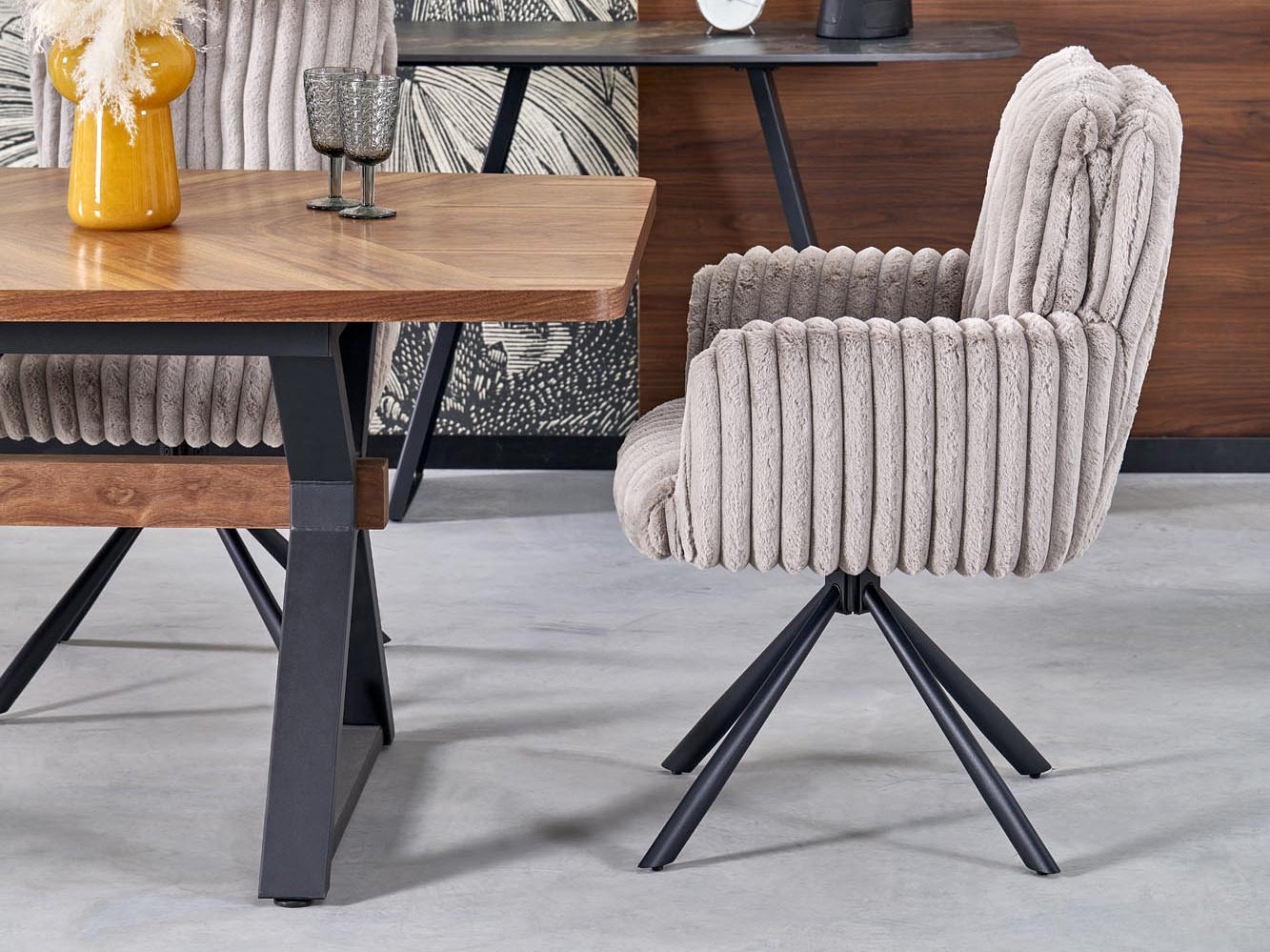 Chaise Houston 2015 (Gris + Noir)