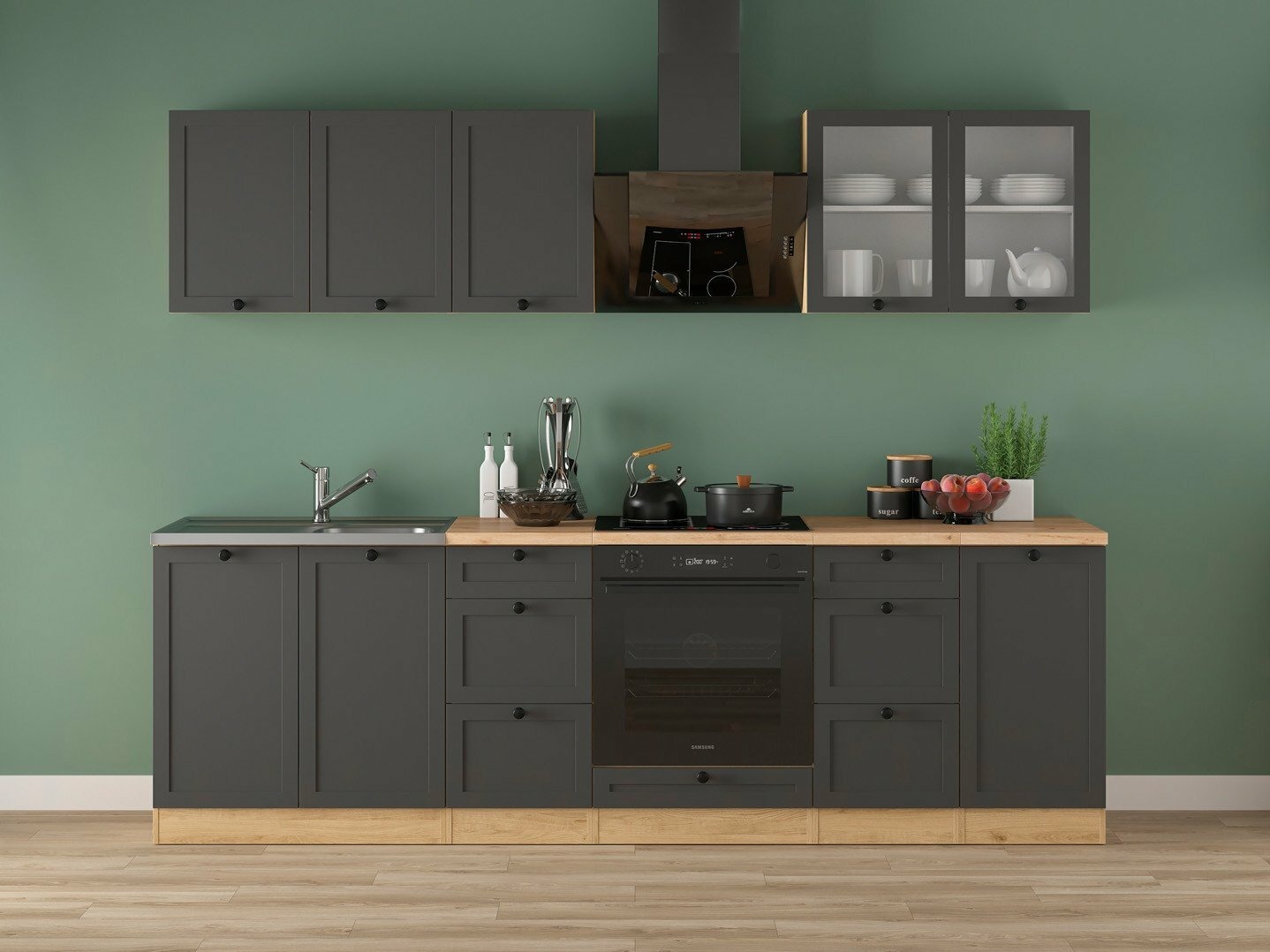 Cuisine complète modulaire Classic Grey Oak 118