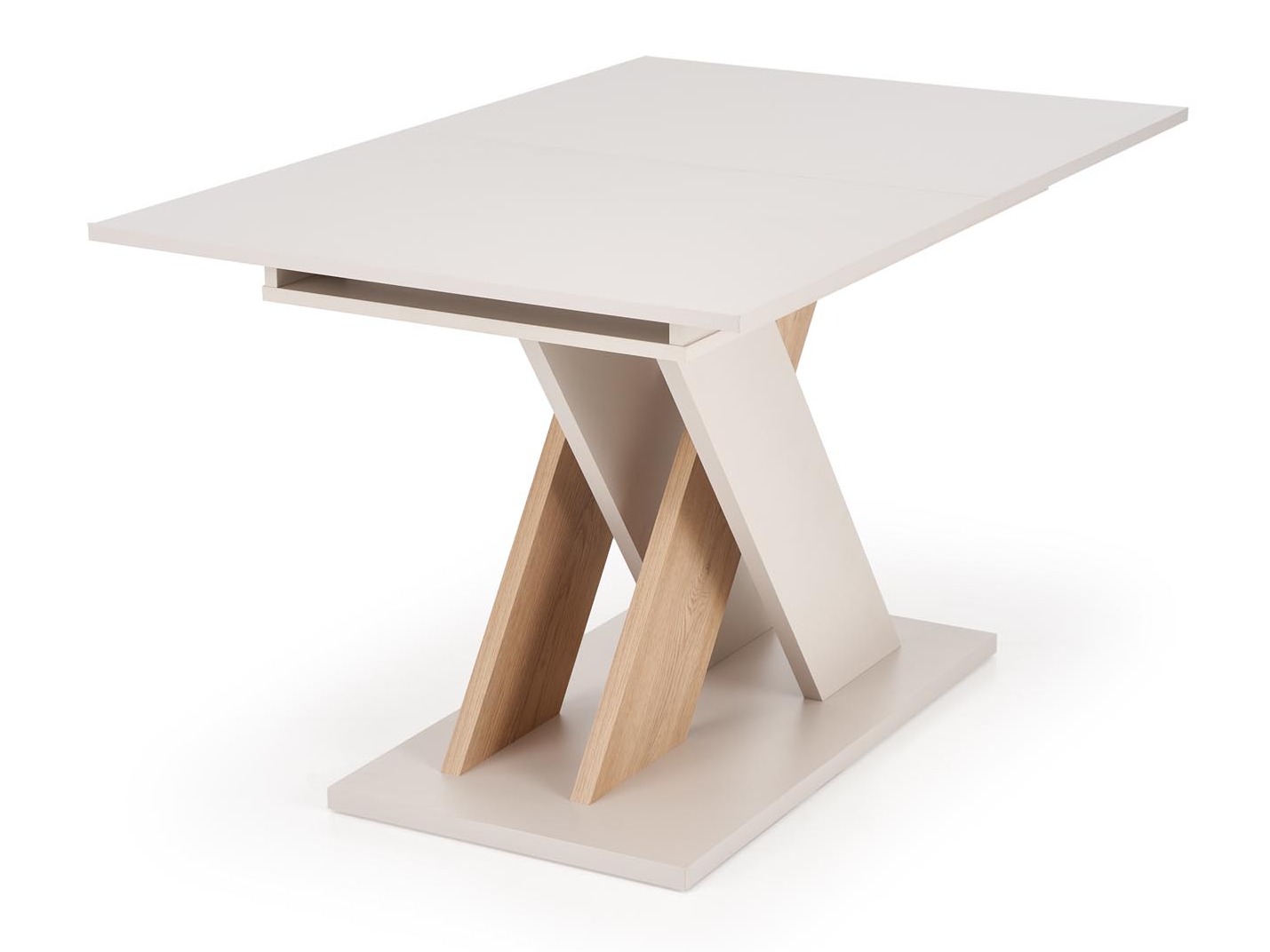 Table Houston 1724 (Chêne crème + Cachemire)