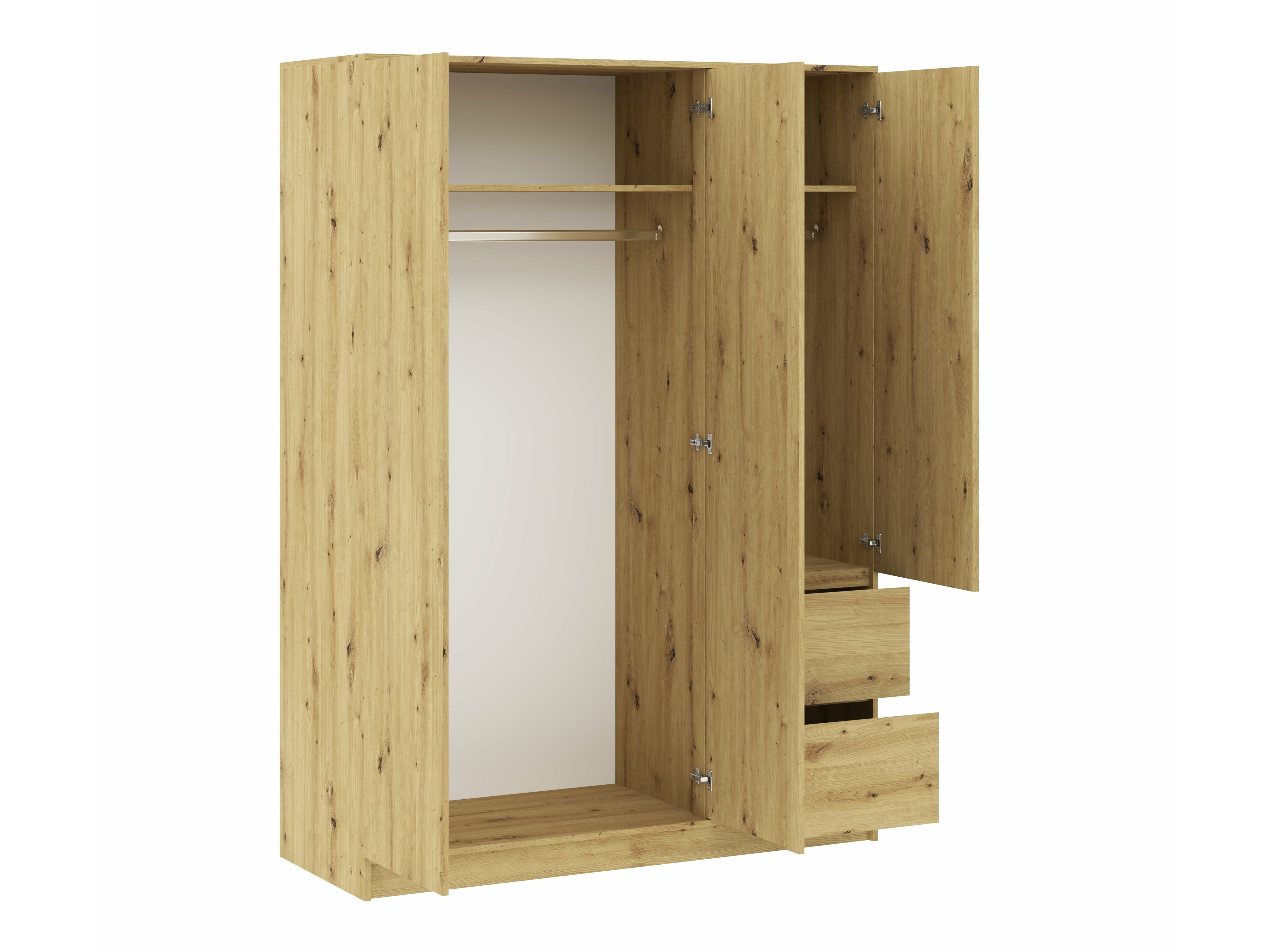 Armoire Mervese 103 (Chêne Artisan)