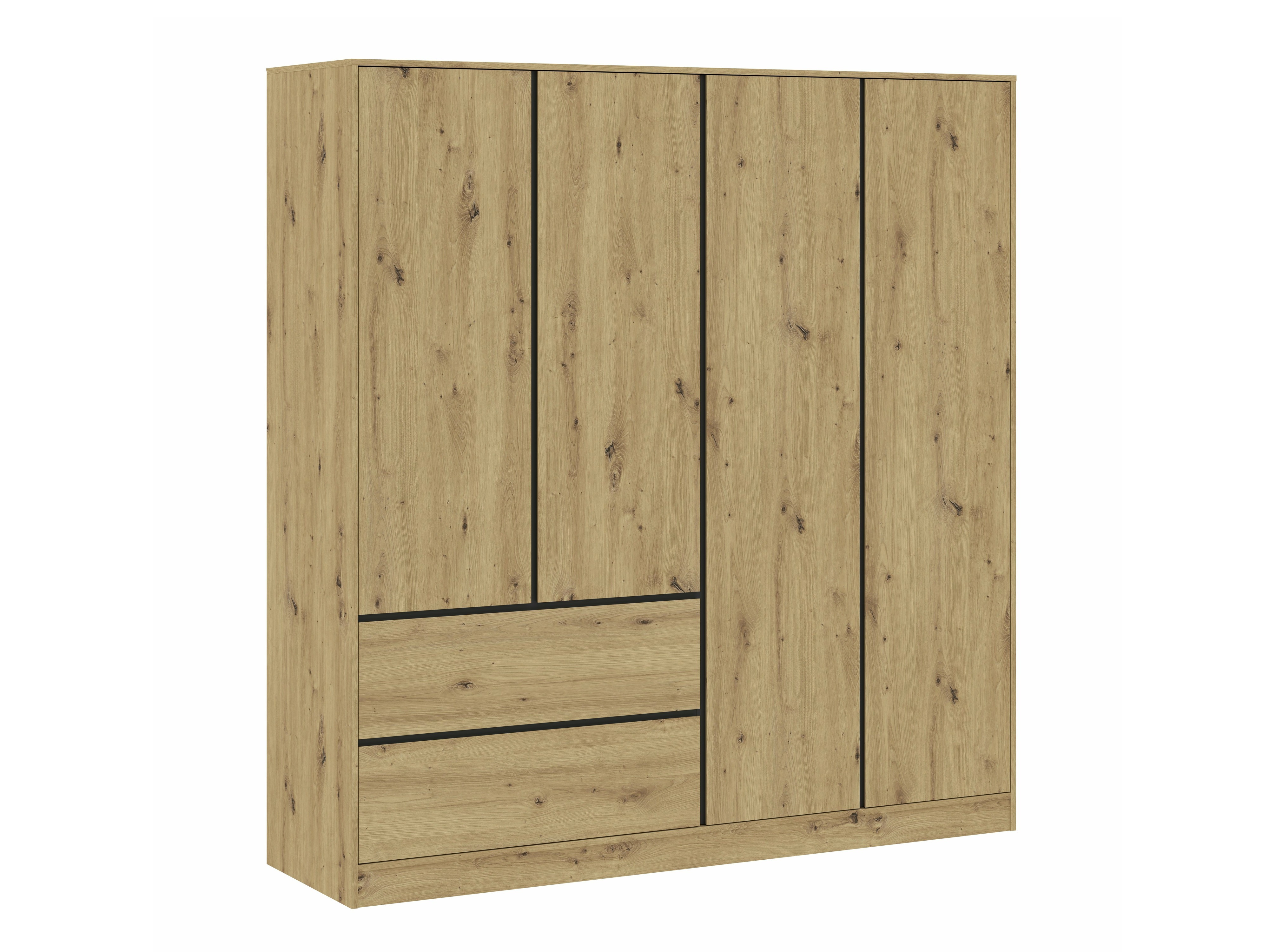 Armoire Mervese 104 (Chêne Artisan)