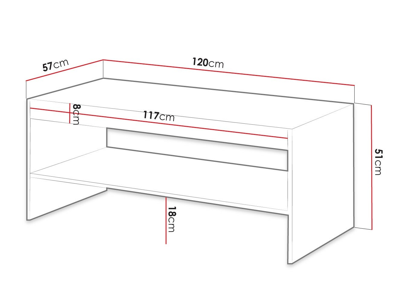 Table basse Dicto (Noir)