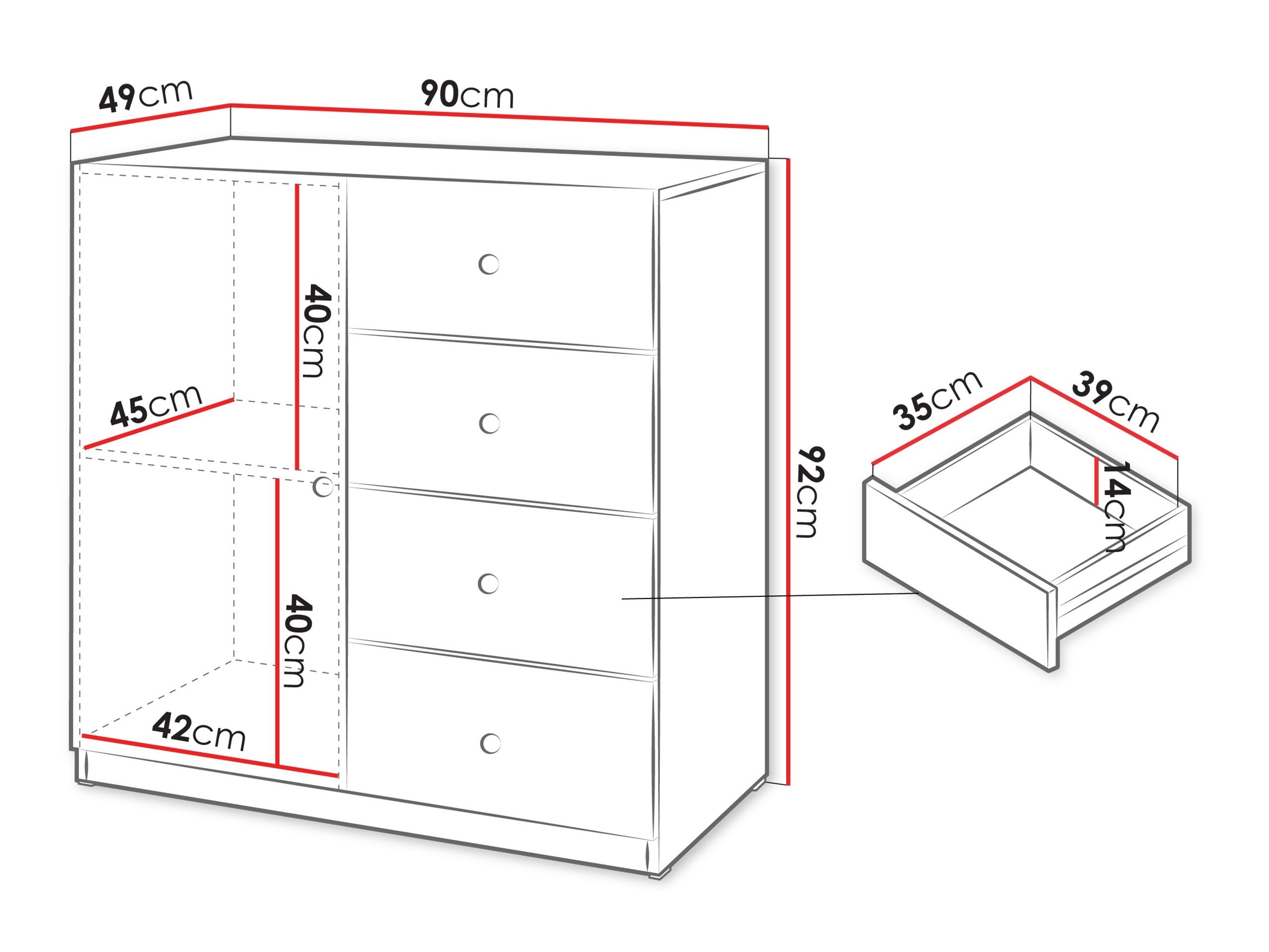 Commode Comfivo Lenitas