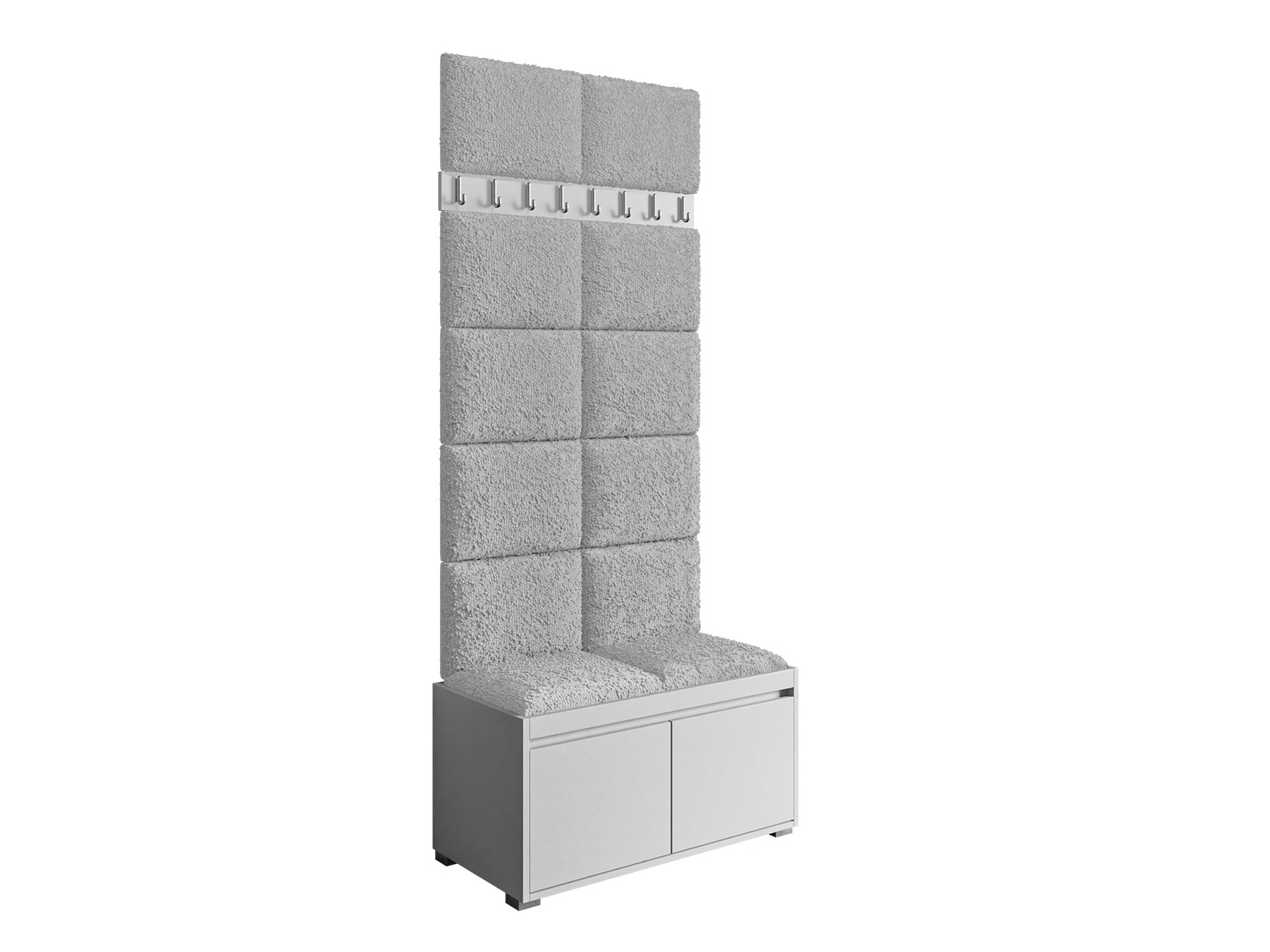 Meuble d'entrée Comfivo Pinus IV (Blanc + Abriamo 06)