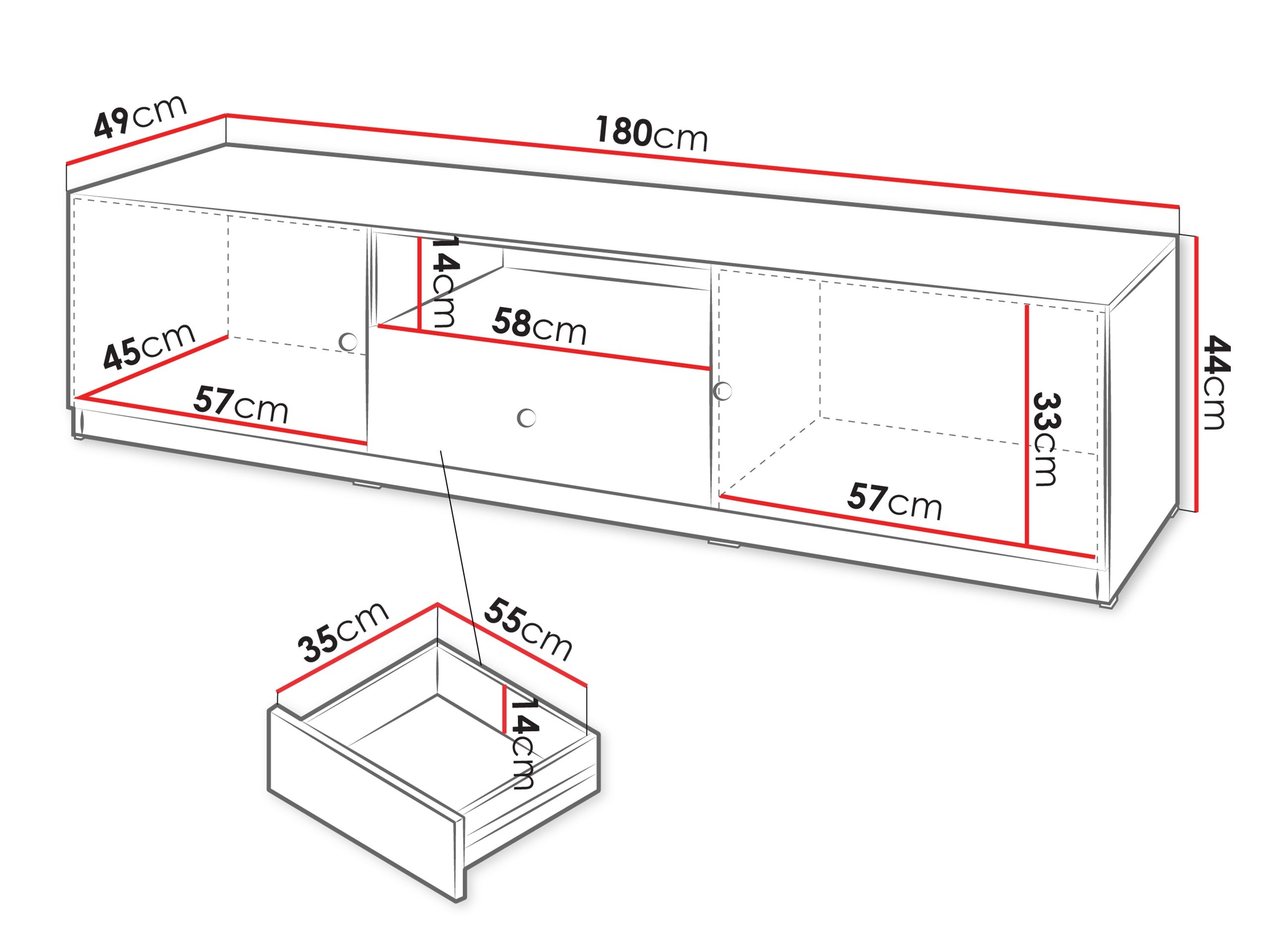 Meuble TV Comfivo Lenitas