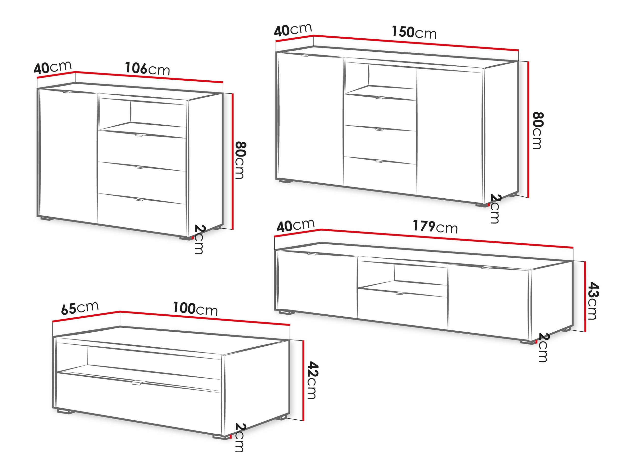 Ensemble de salon Comfivo Ordo