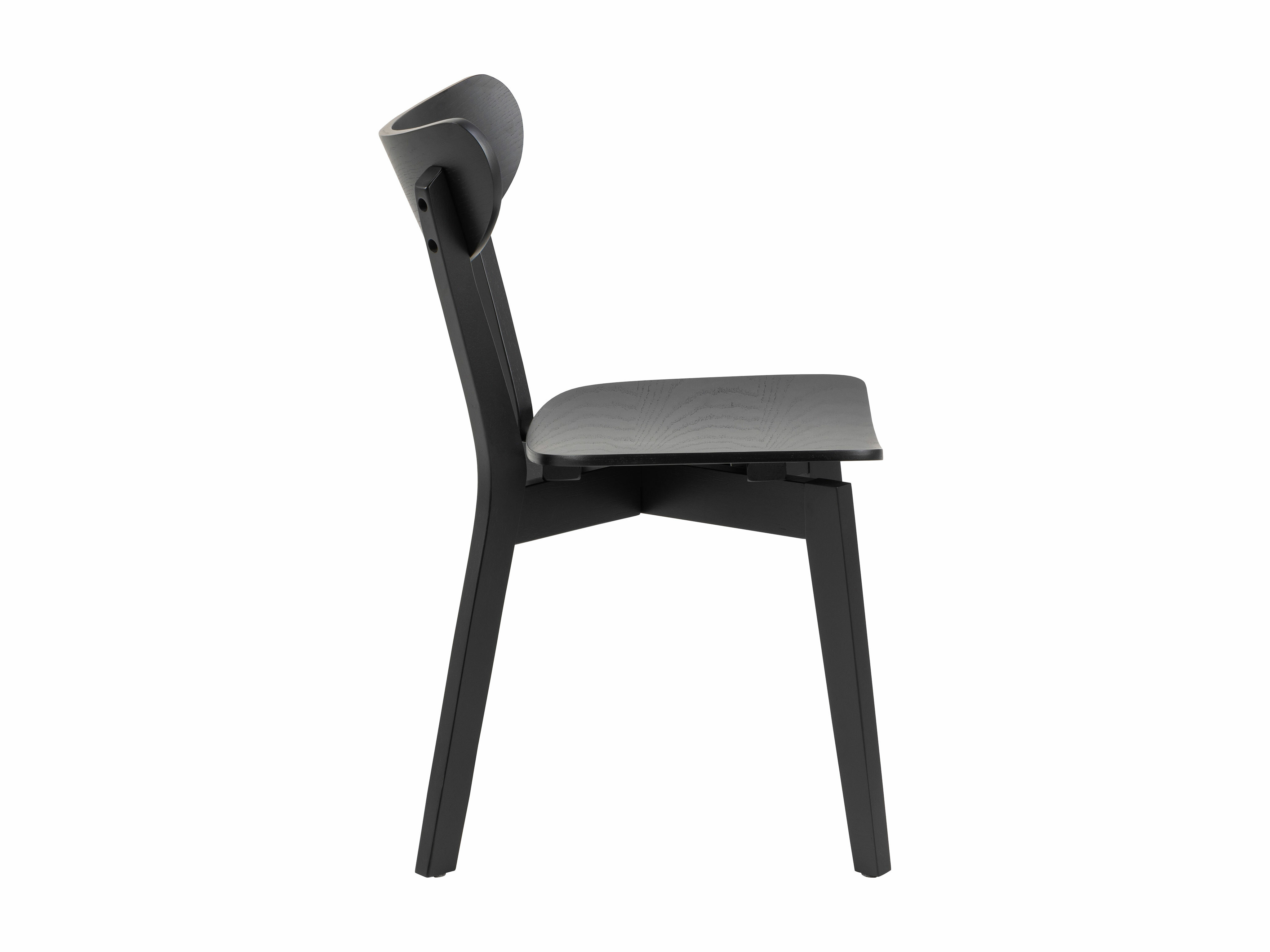 Chaise Norsica 319 (Chêne noir + Noir)