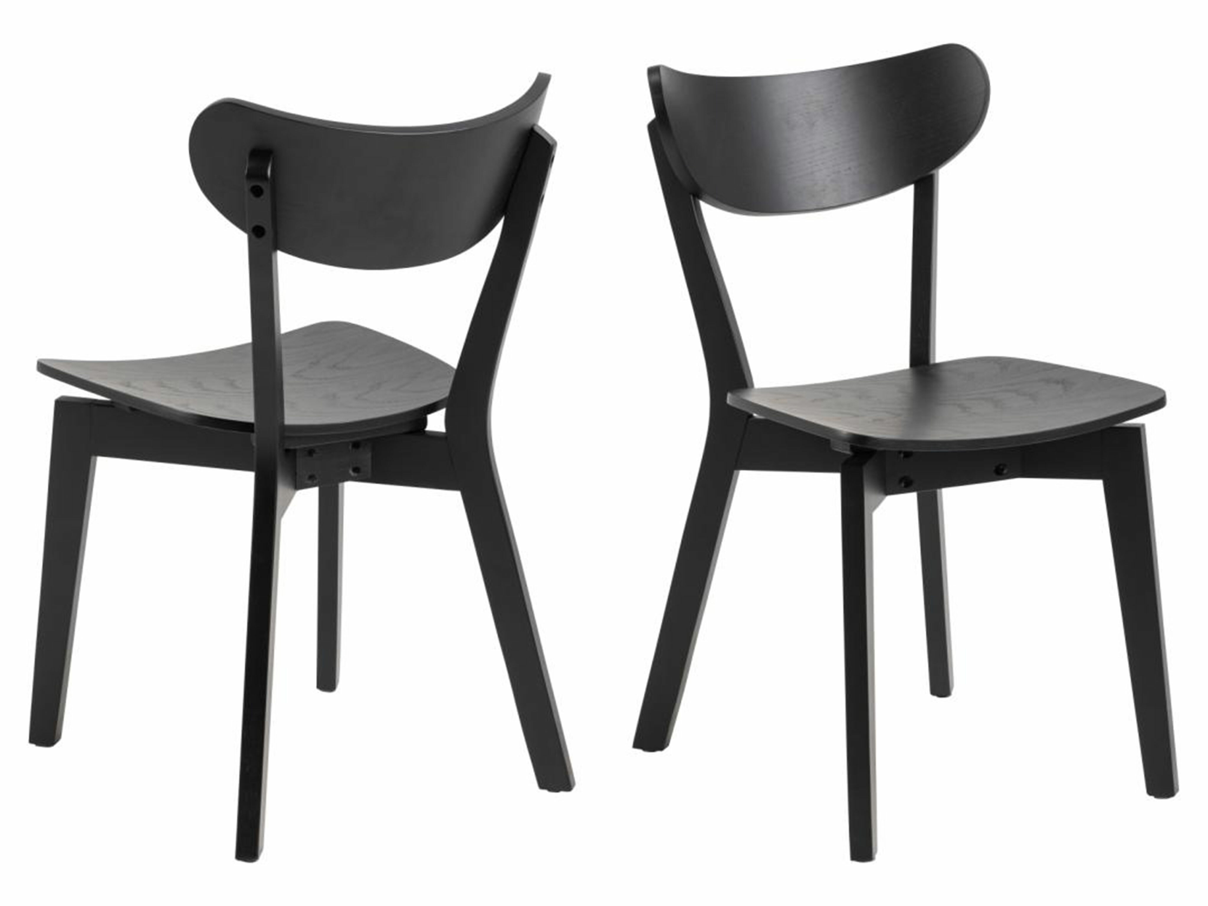 Chaise Norsica 319 (Chêne noir + Noir)