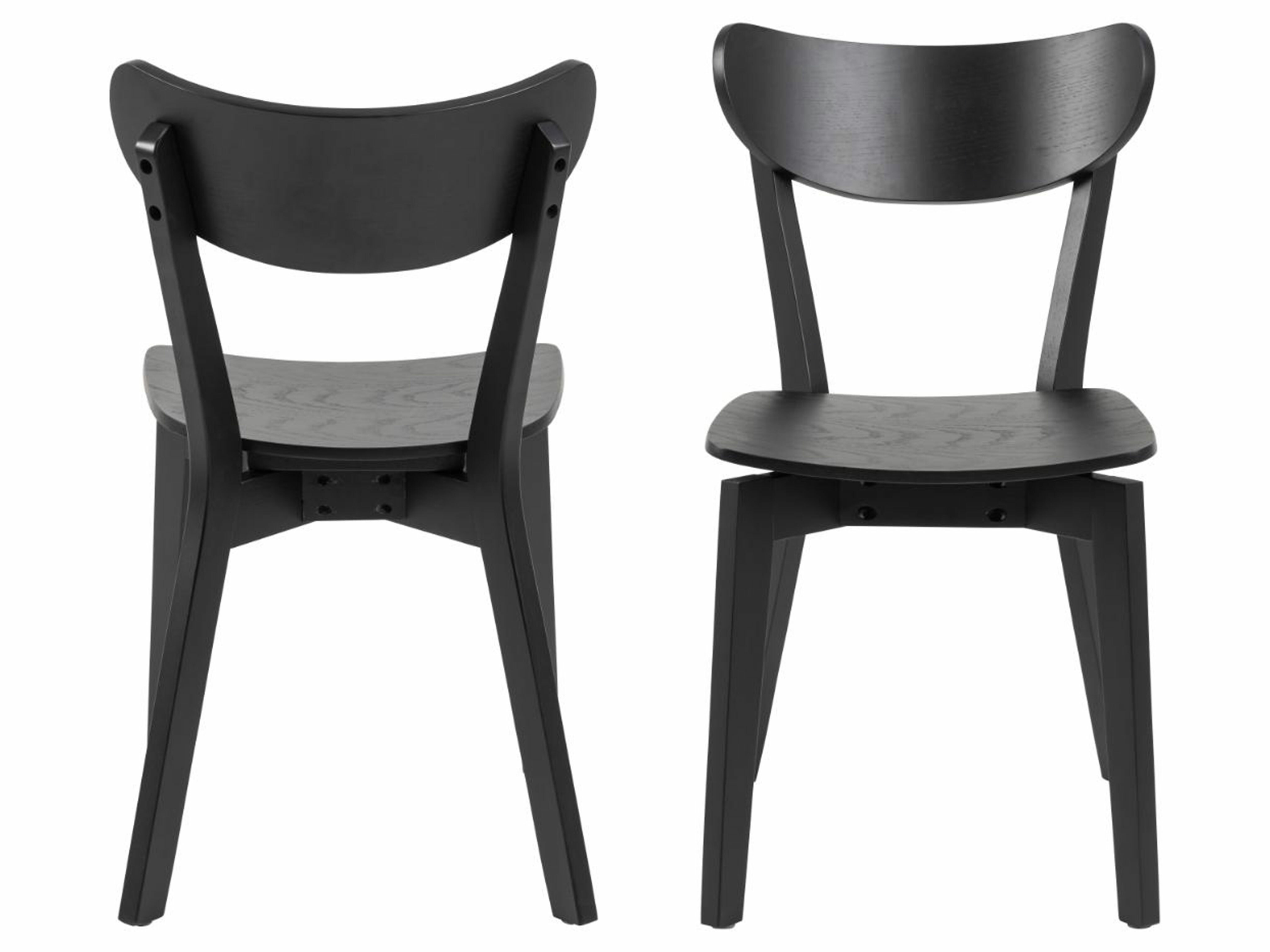 Chaise Norsica 319 (Chêne noir + Noir)