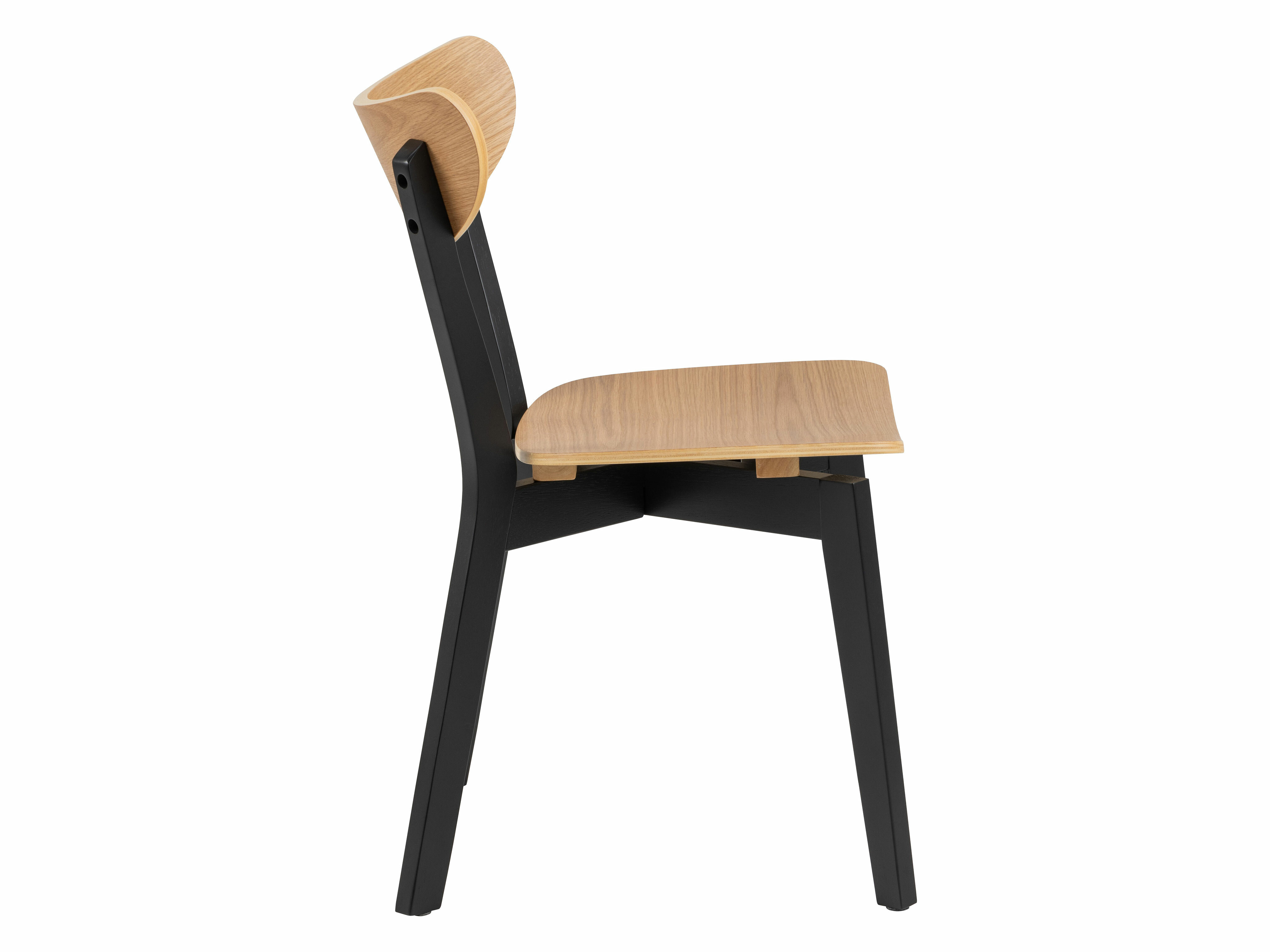 Chaise Norsica 319 (Chêne + Noir)