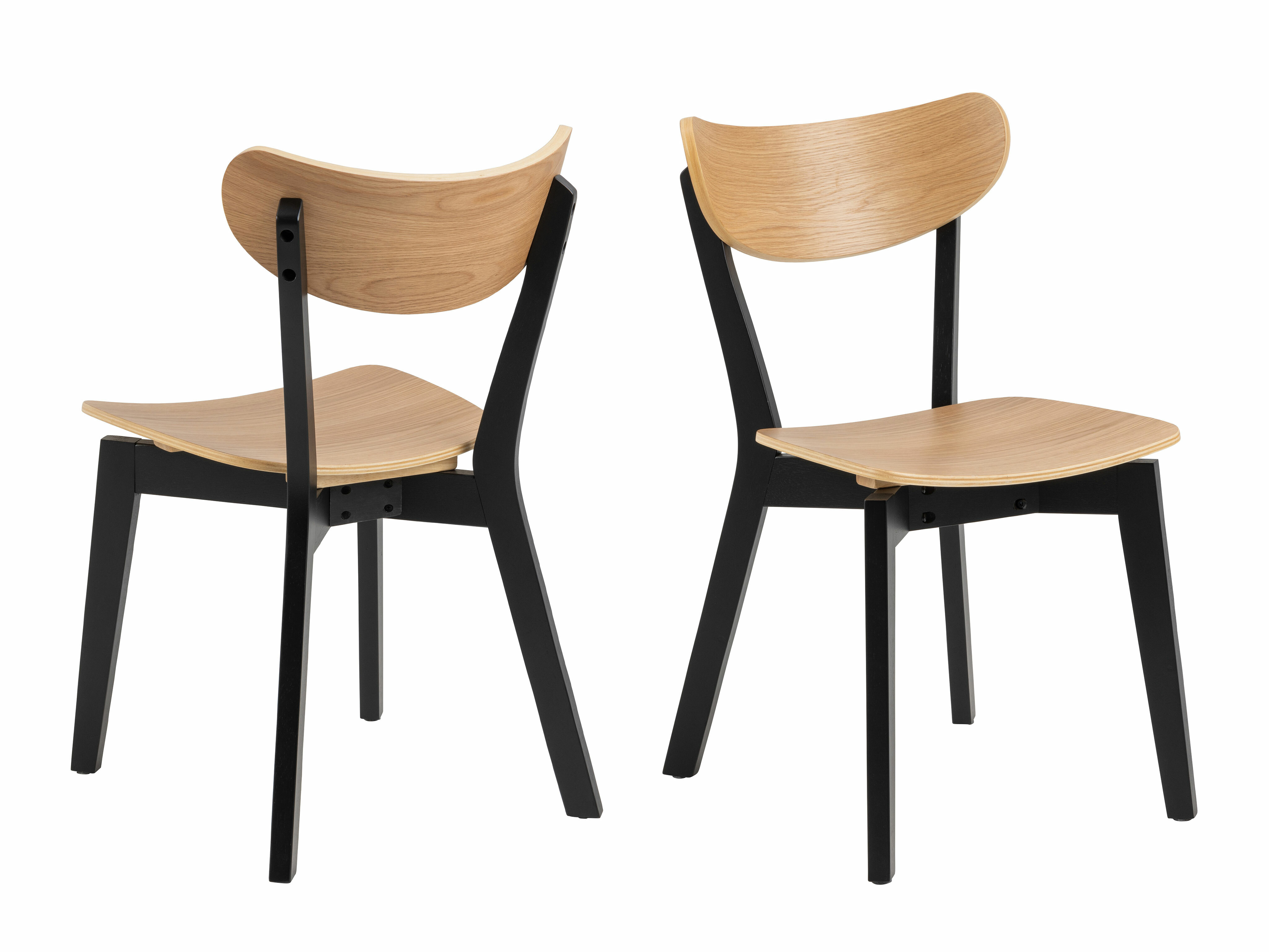 Chaise Norsica 319 (Chêne + Noir)