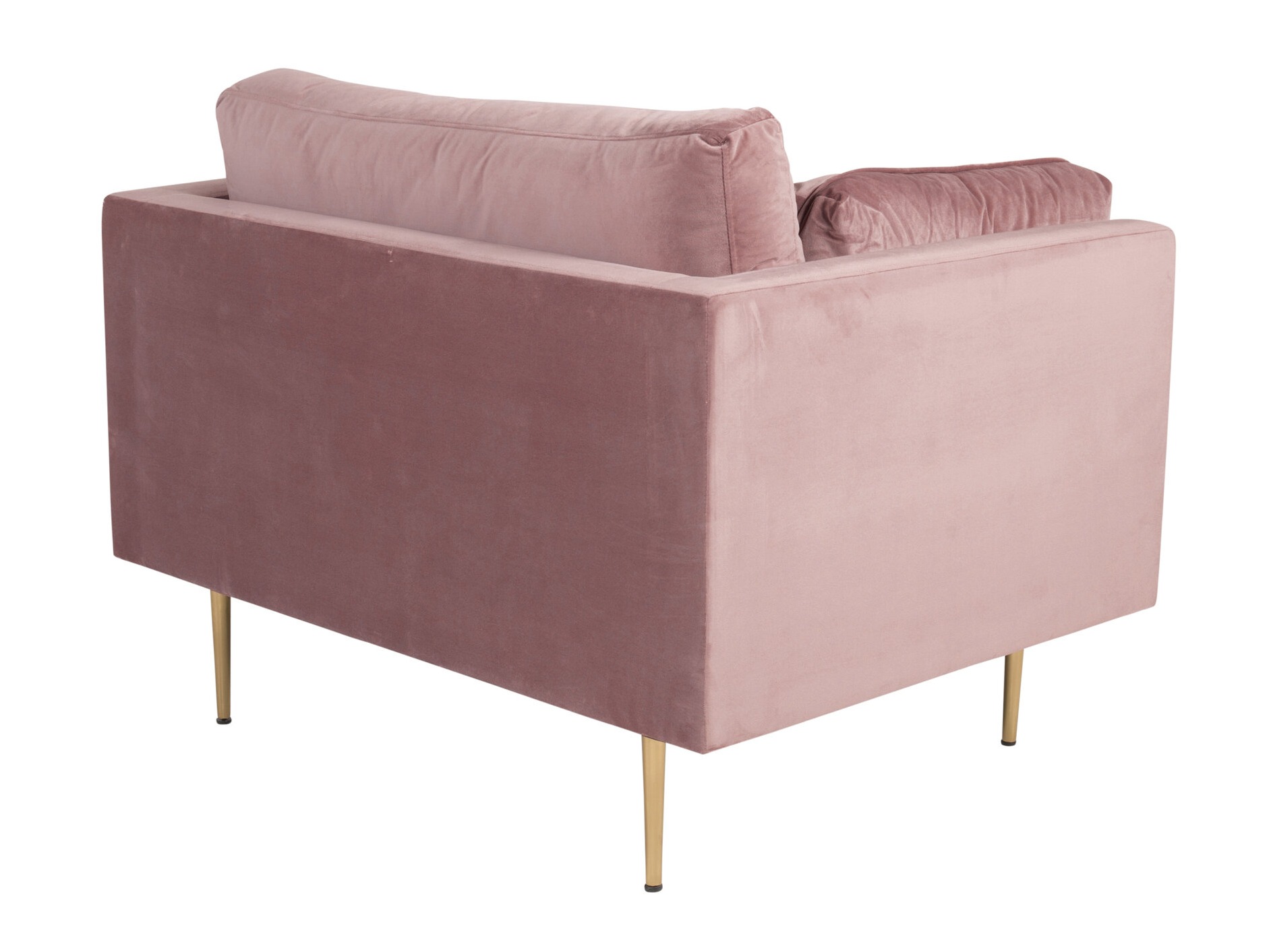 Fauteuil Dallas 100 (Rose Dusty + Marron)
