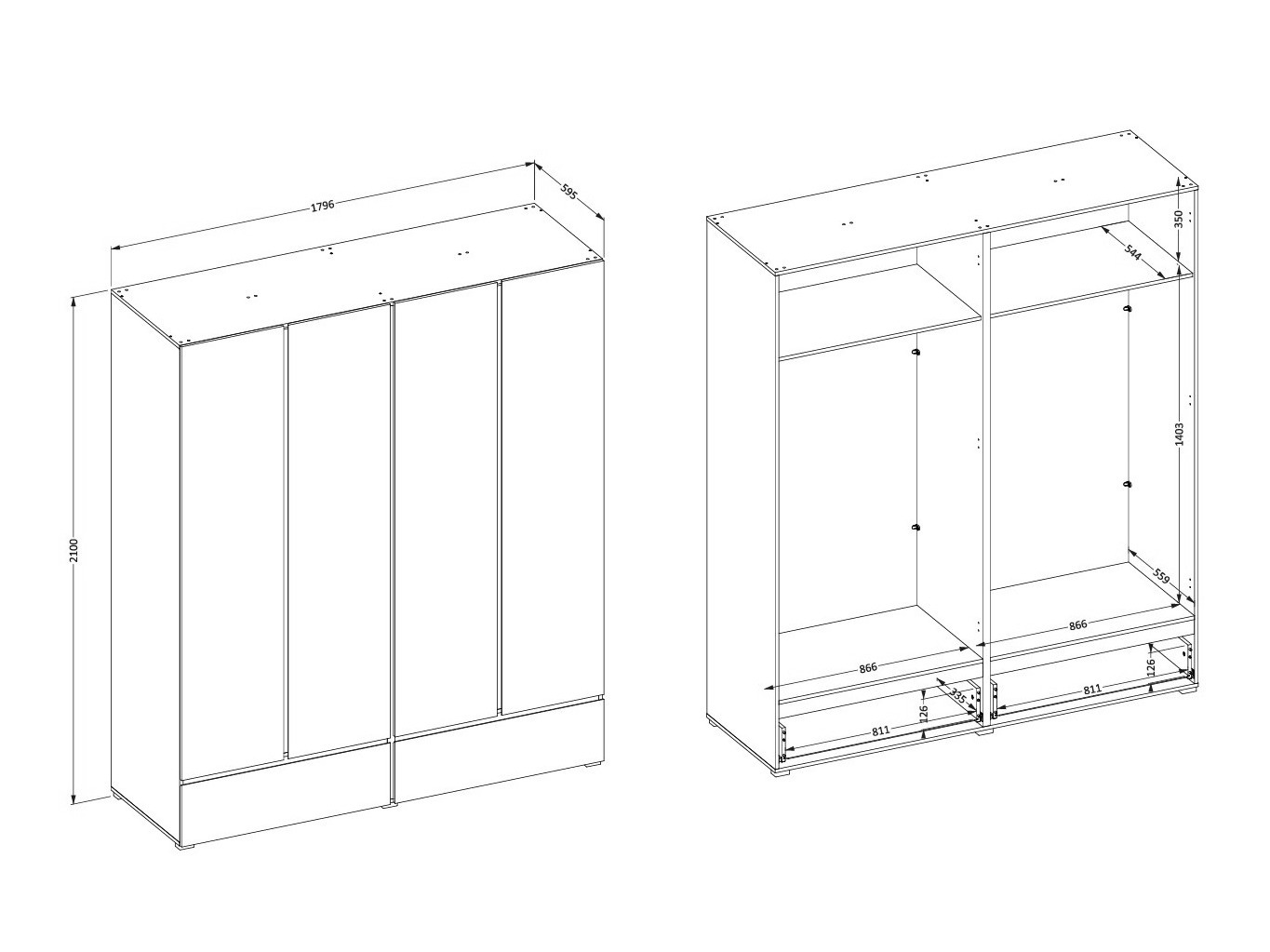 Armoire Alfere 119 (Vert)