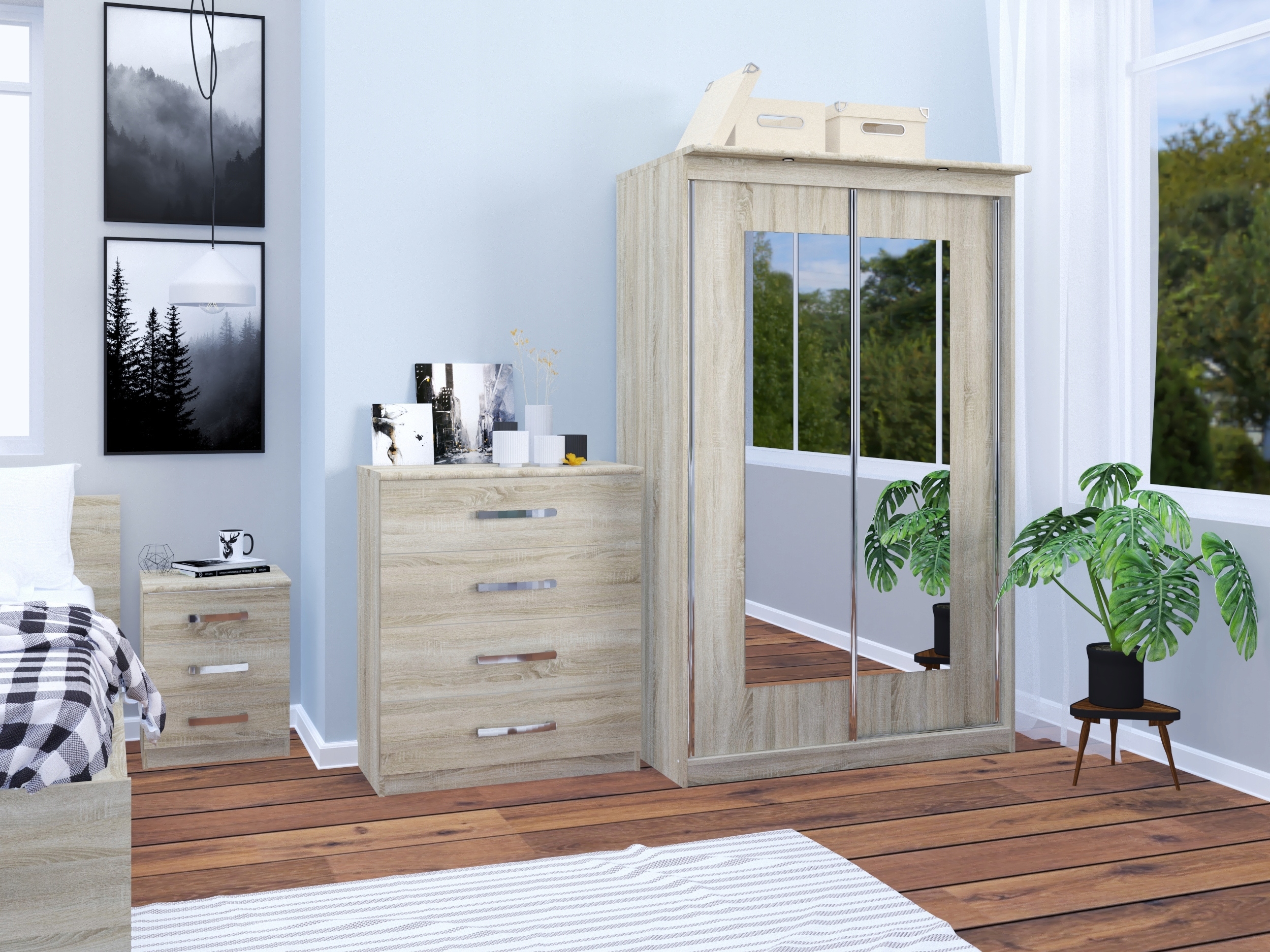 Commode Bristol 150 (Sonoma chêne)