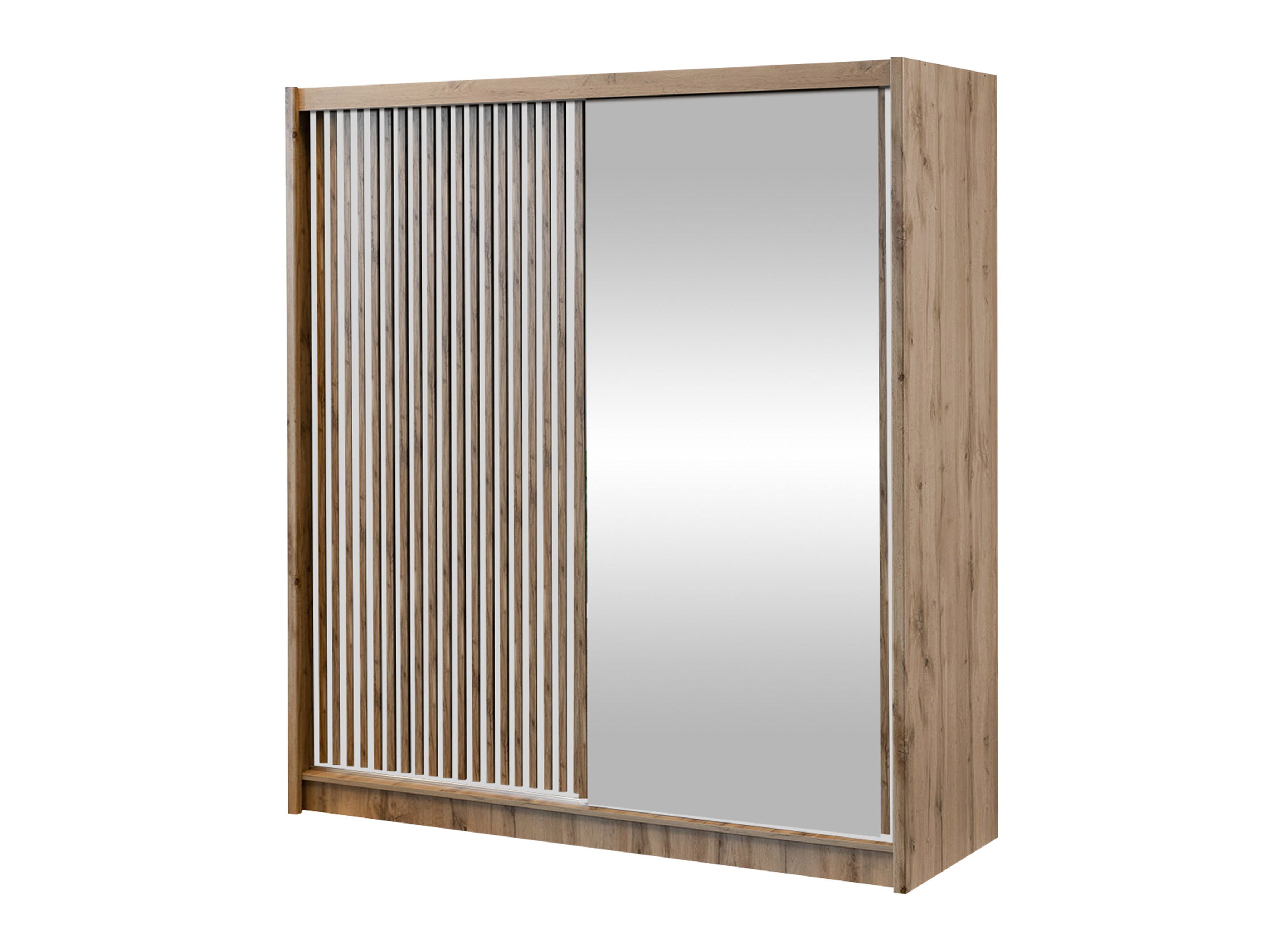 Armoire Honolulu 274 (Chêne wotan + Blanc)