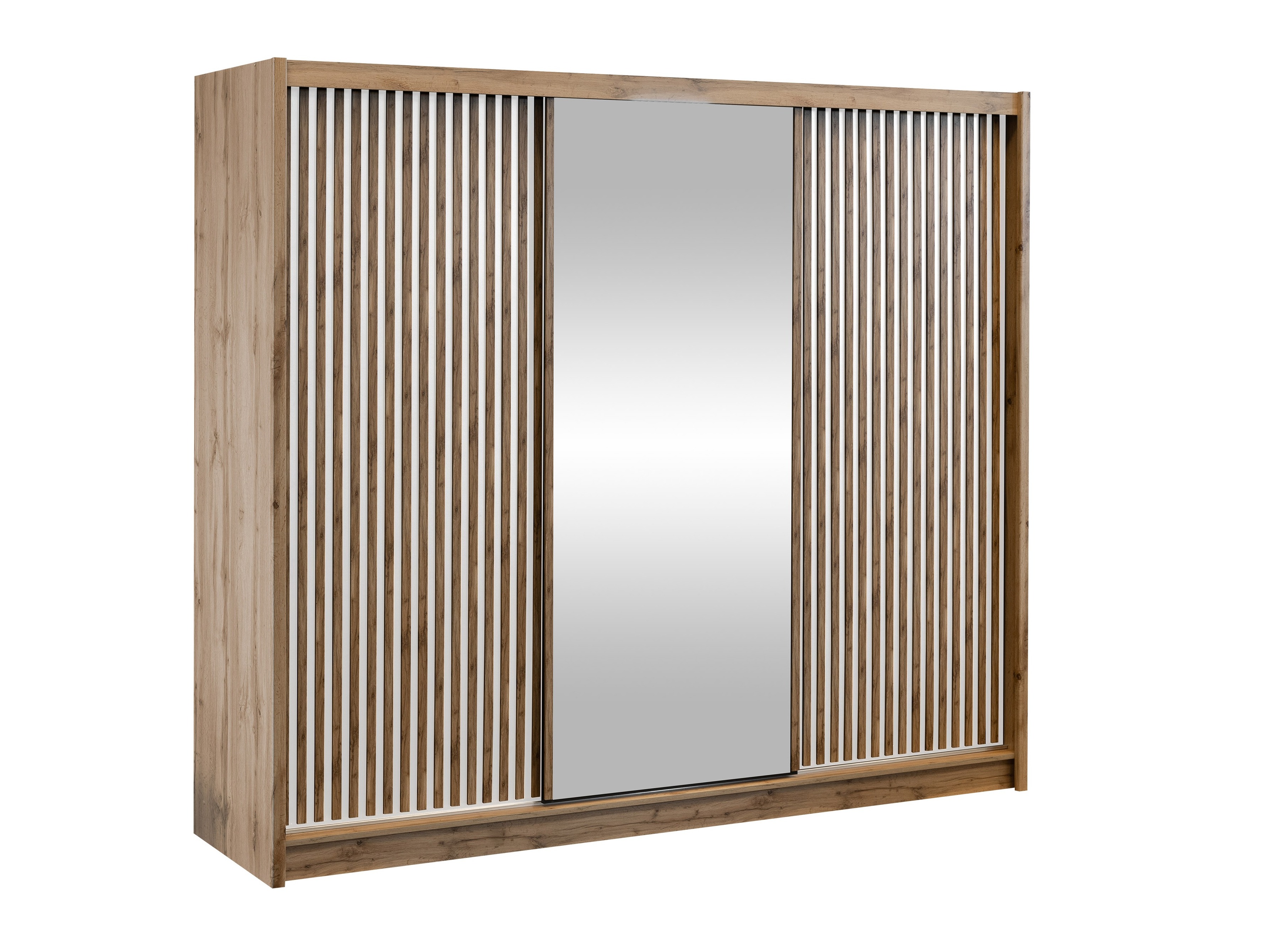 Armoire Gemes I (Chêne wotan + Blanc)