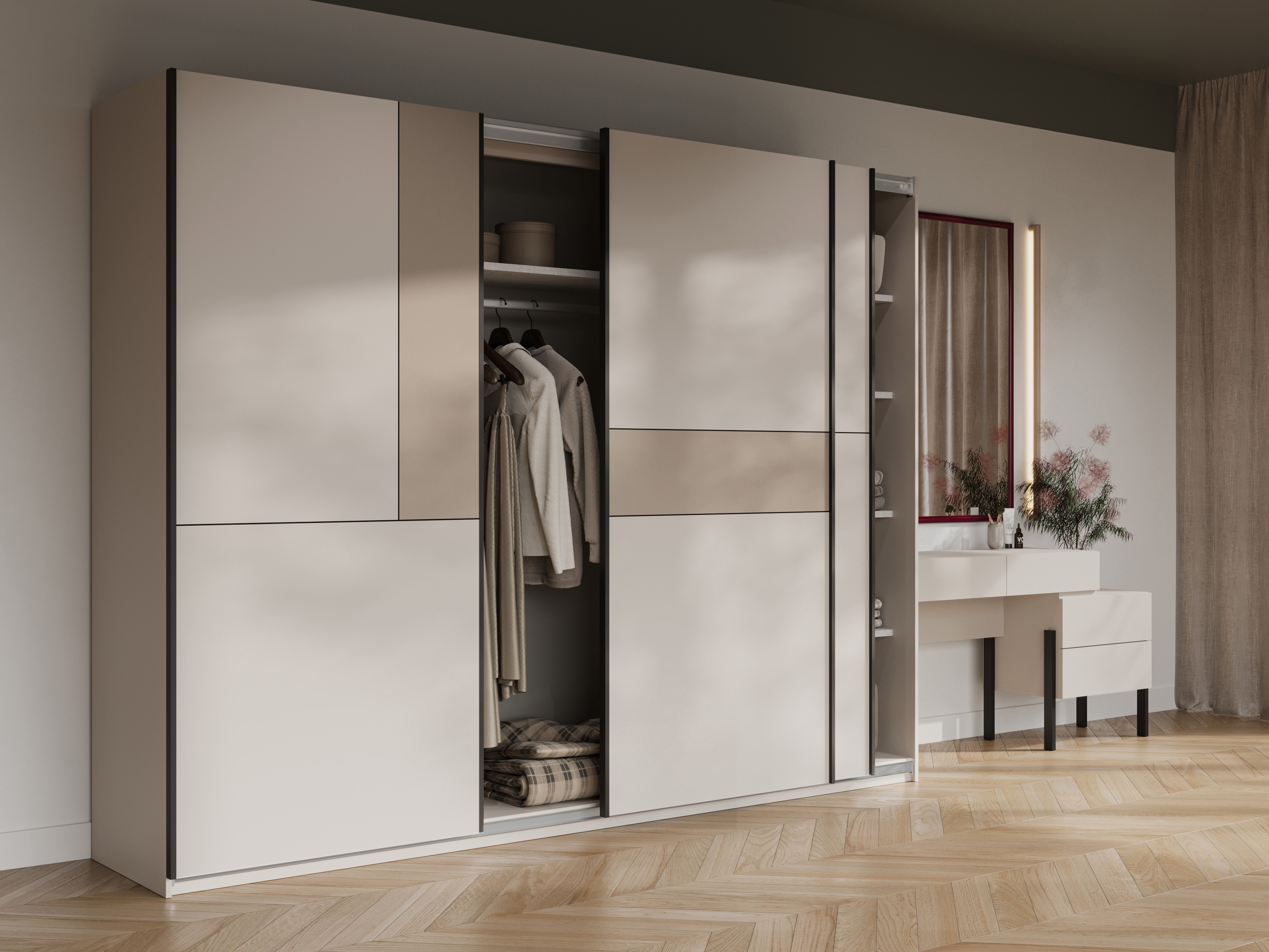 Armoire Austin 370 (Cachemire + Congo)