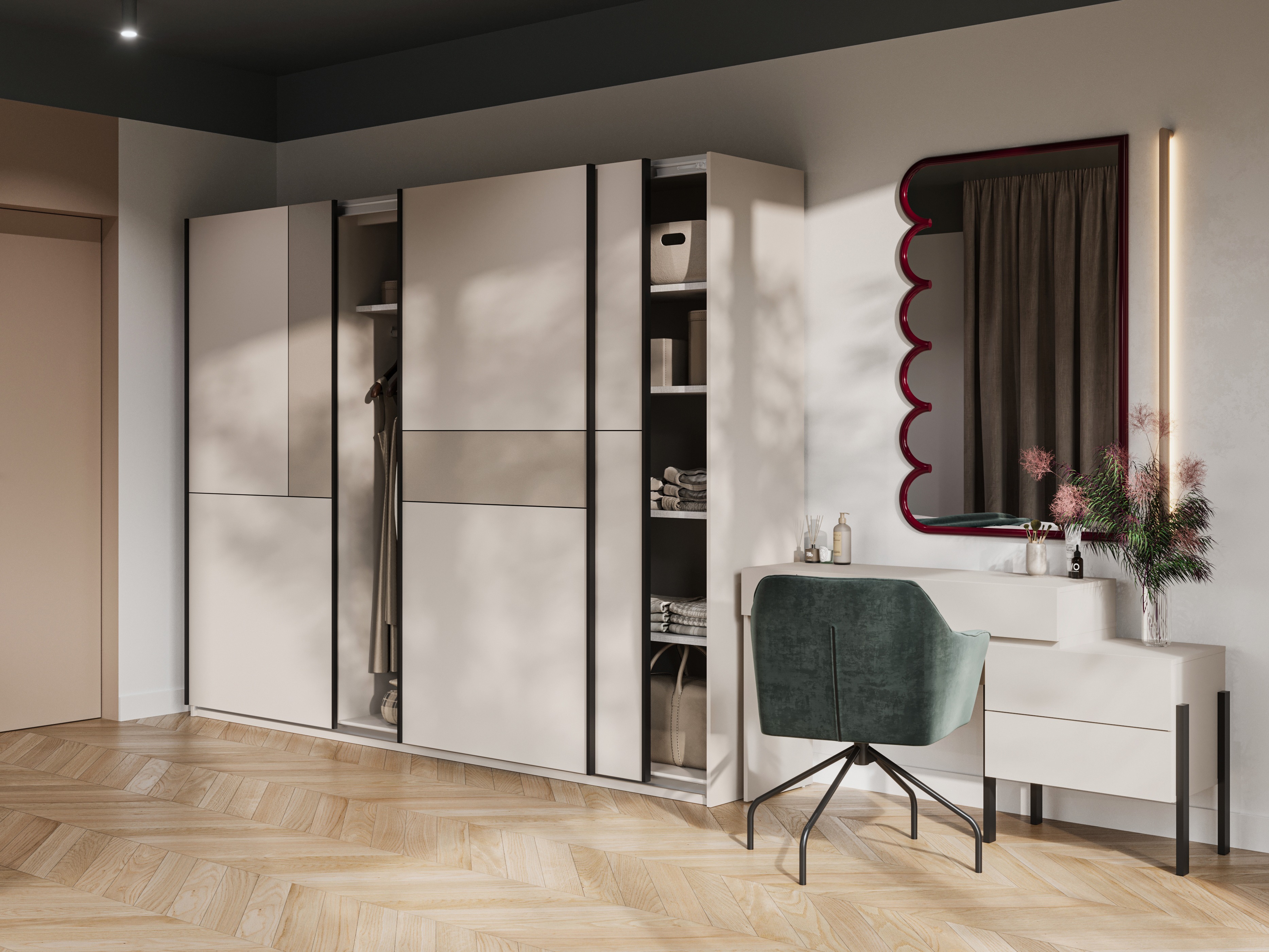 Armoire Austin 370 (Cachemire + Congo)