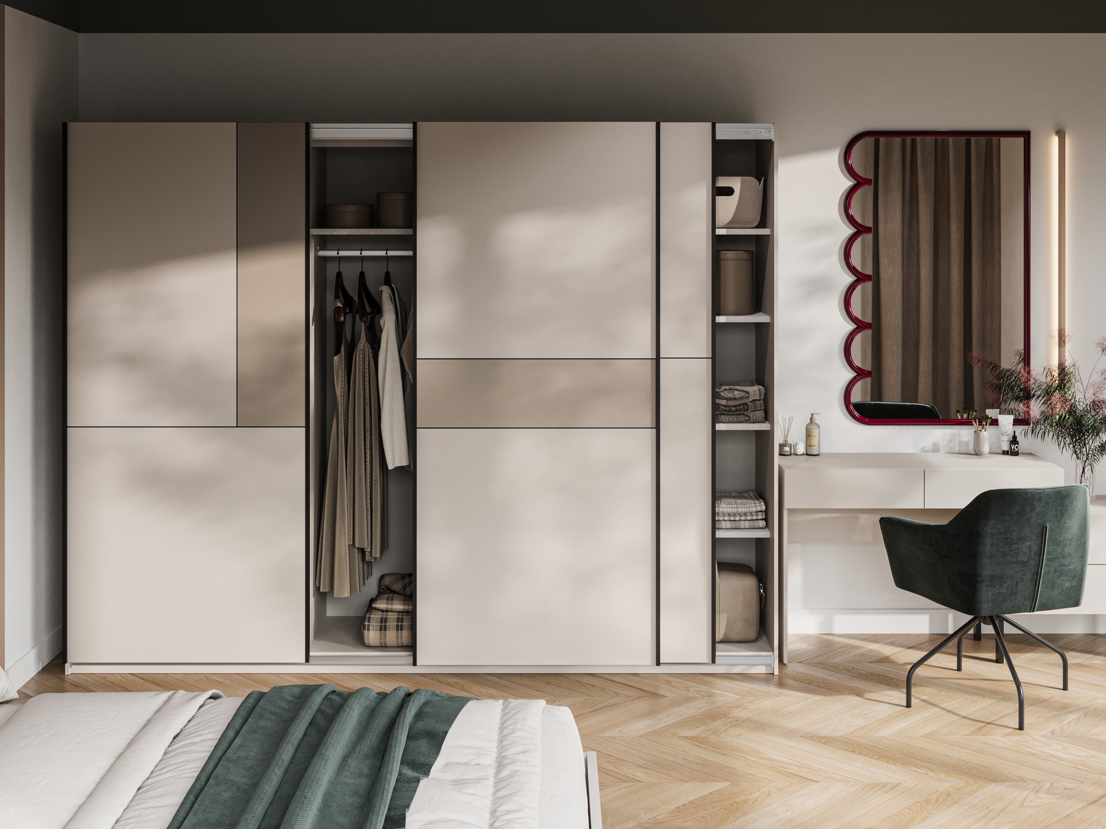 Armoire Austin 370 (Cachemire + Congo)