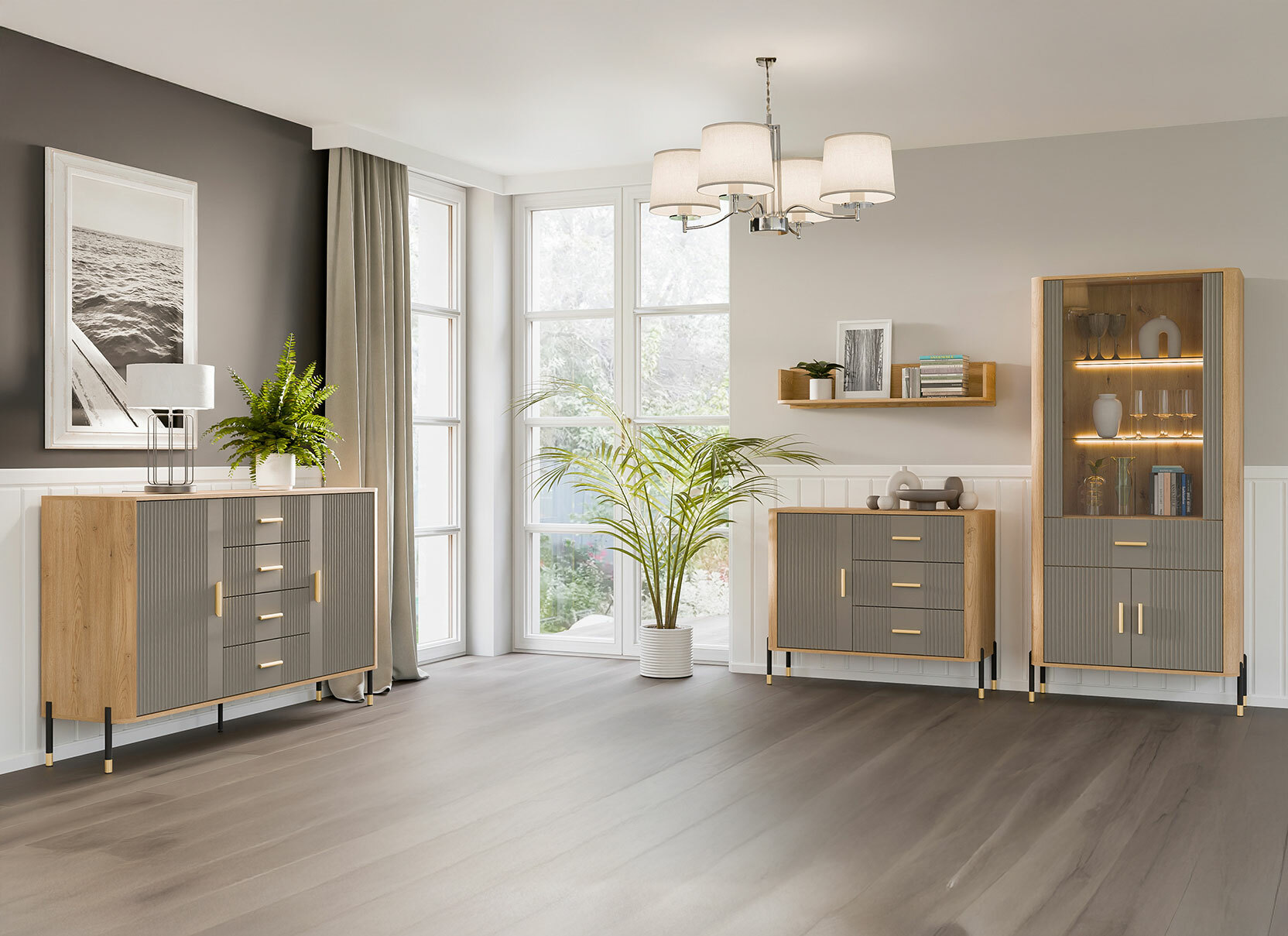 Commode Flosora 107 (Gris)