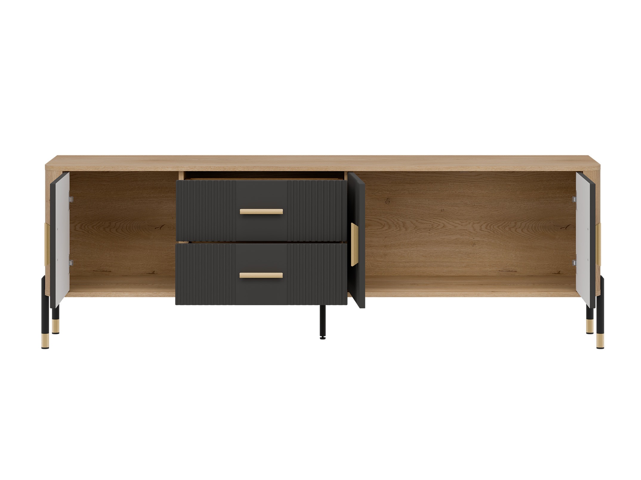 Meuble TV Flosora 105 (Anthracite)