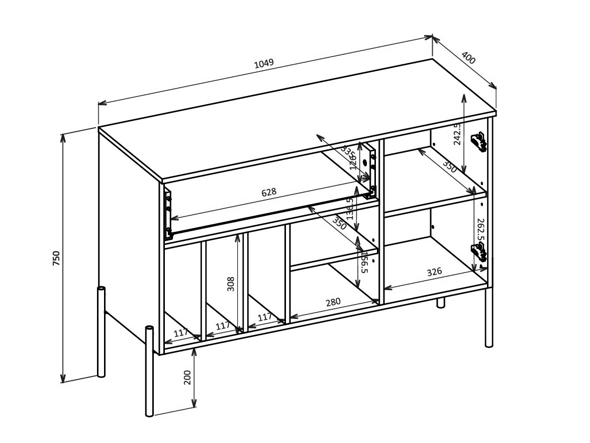 Commode Levtenu 112 (Cachemire)