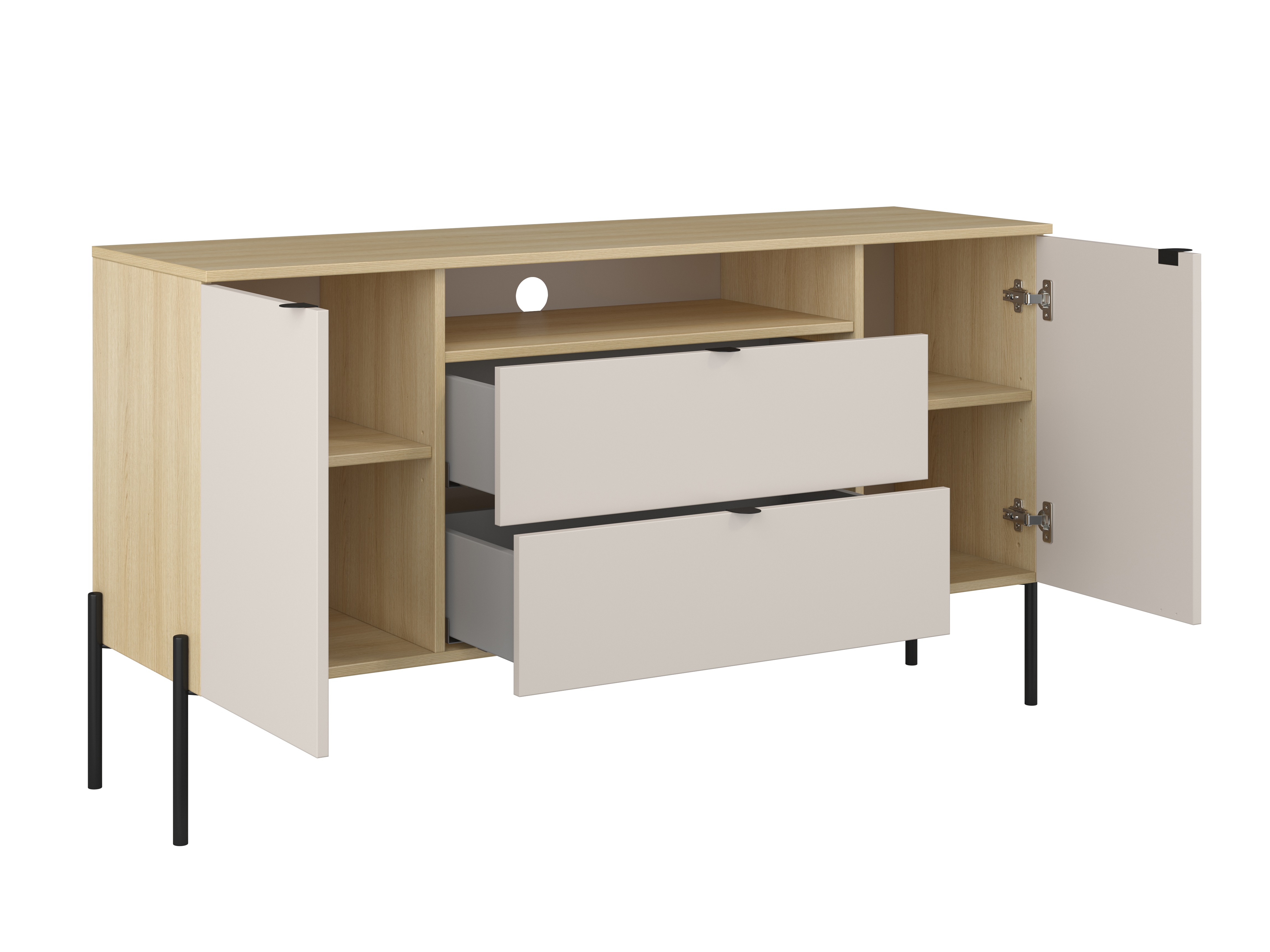 Commode Levtenu 114 (Chêne + Cachemire)