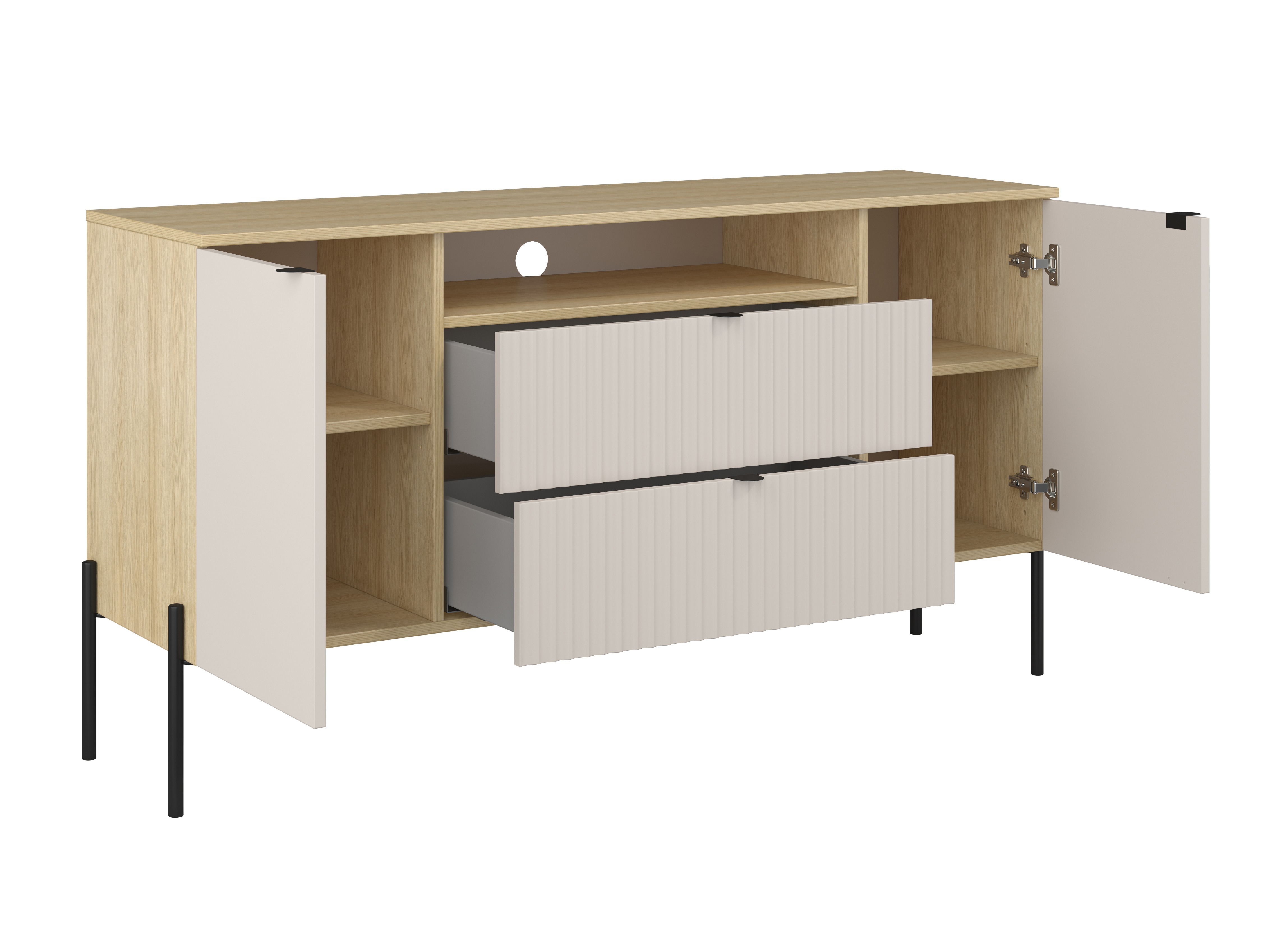 Commode Levtenu 115 (Chêne + Cachemire)