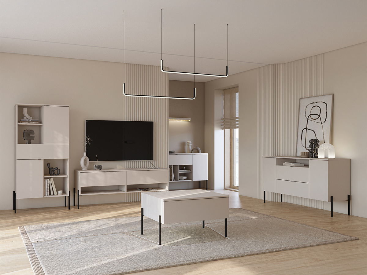 Meuble TV Levtenu 108 (Cachemire)
