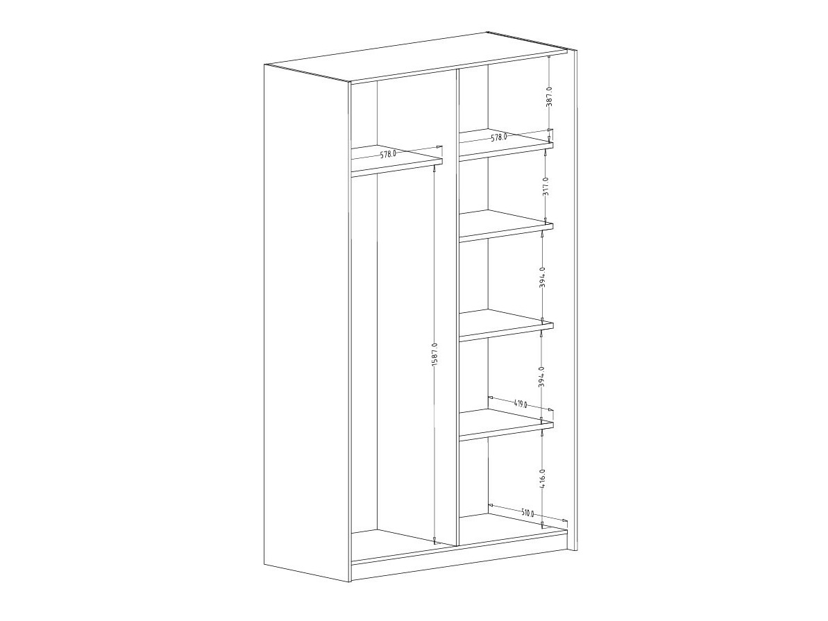 Armoire Austin 369 (Cachemire)
