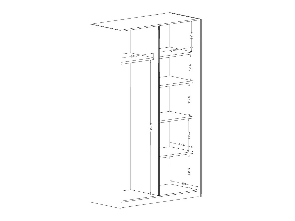 Armoire Austin 369 (Chêne)