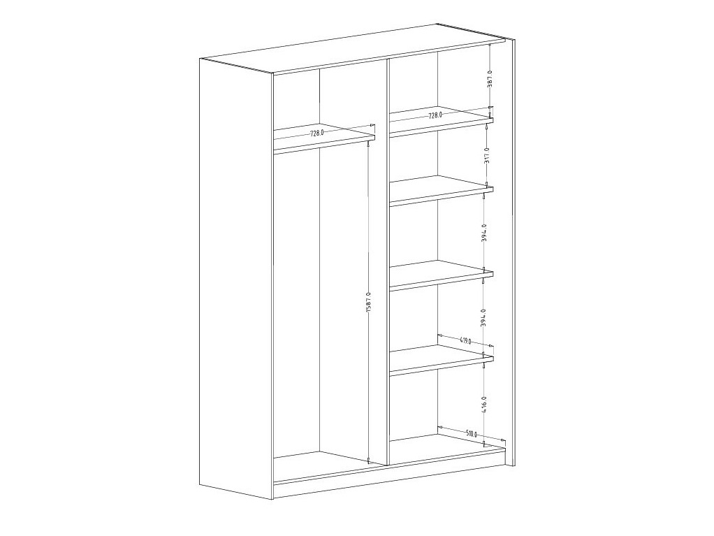 Armoire Austin 371 (Beige)