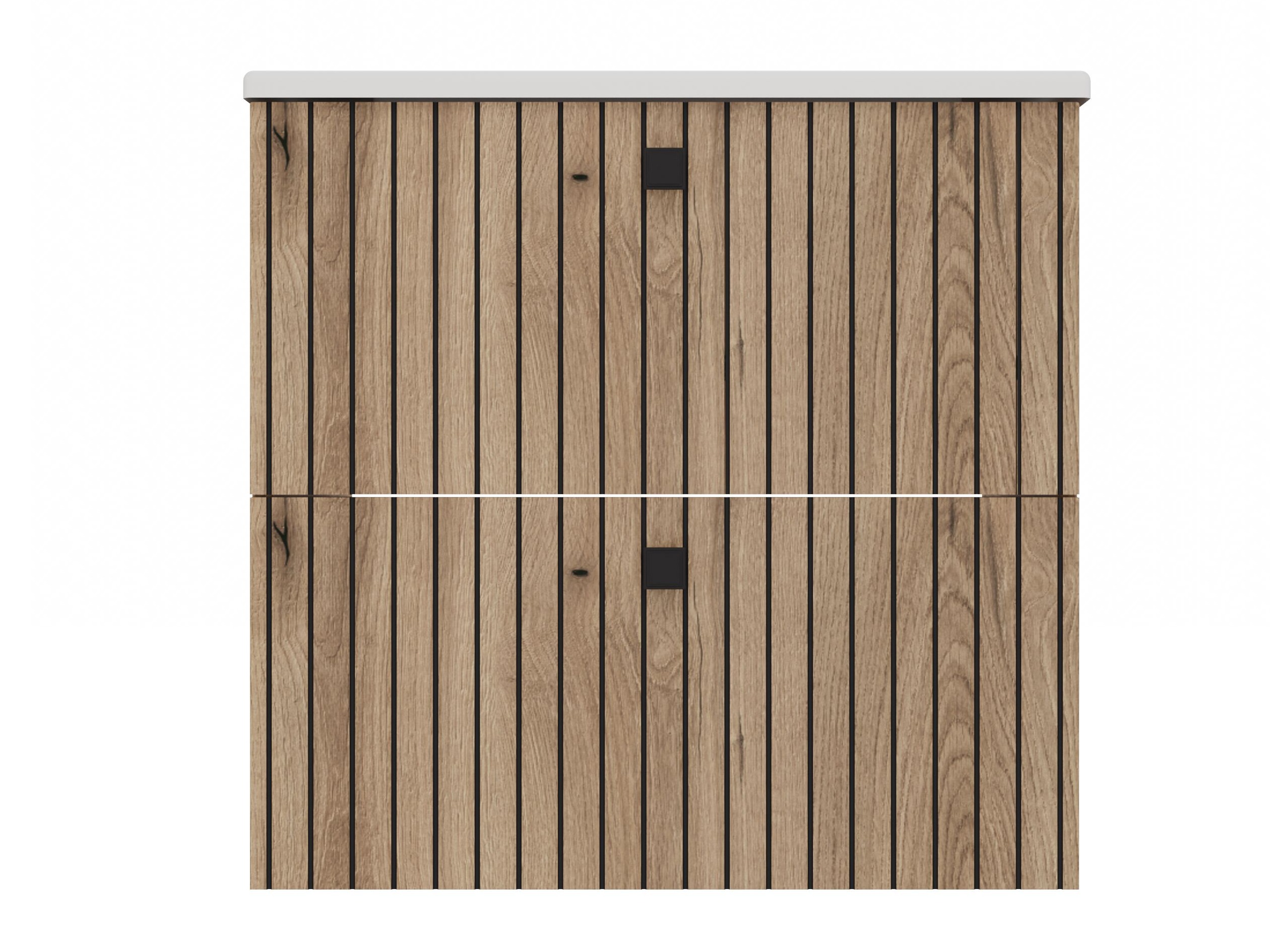 Armoire de salle de bains murale pour lavabo Mandeville 314 (Chêne)