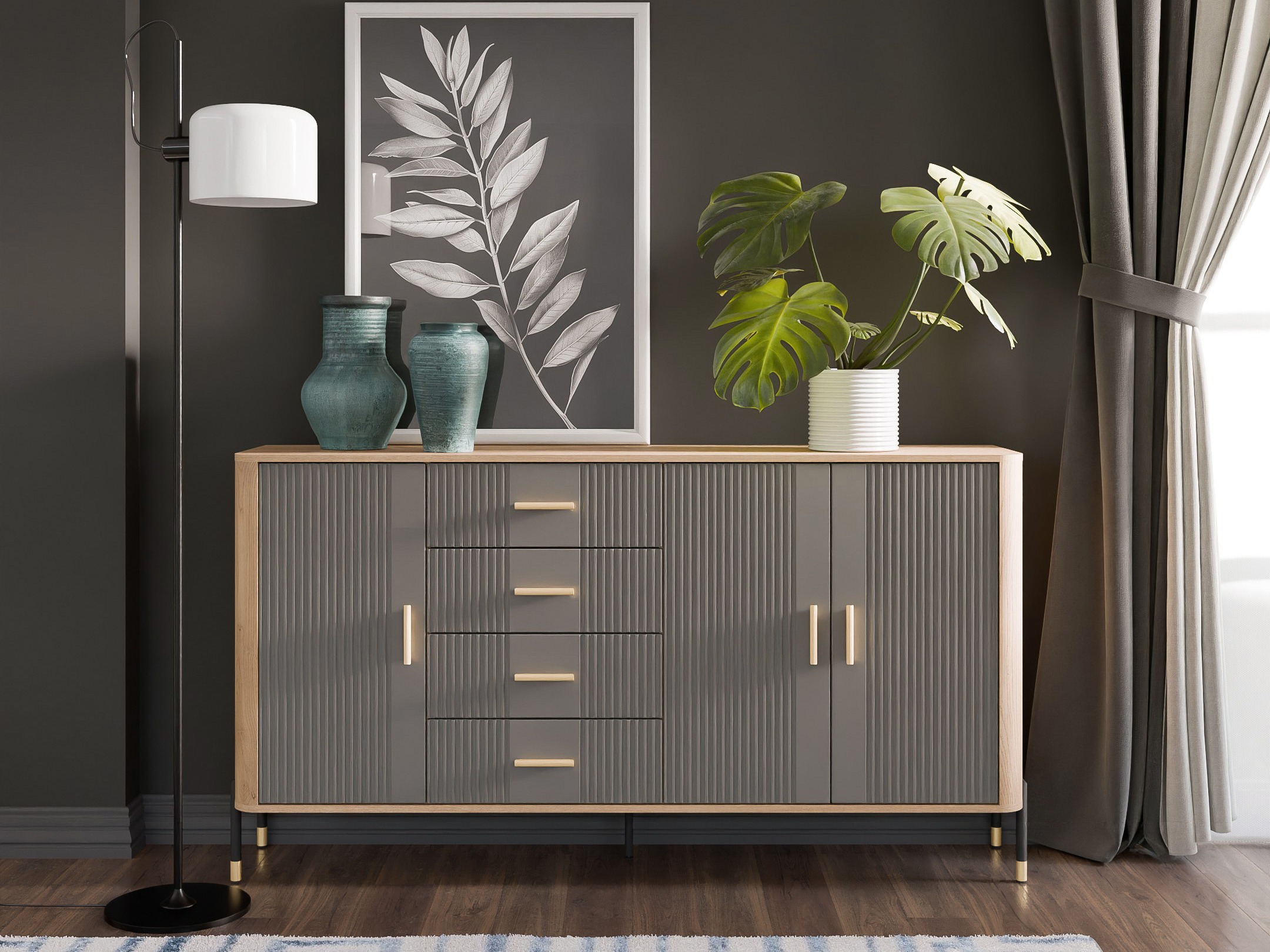 Commode Flosora 121 (Gris)