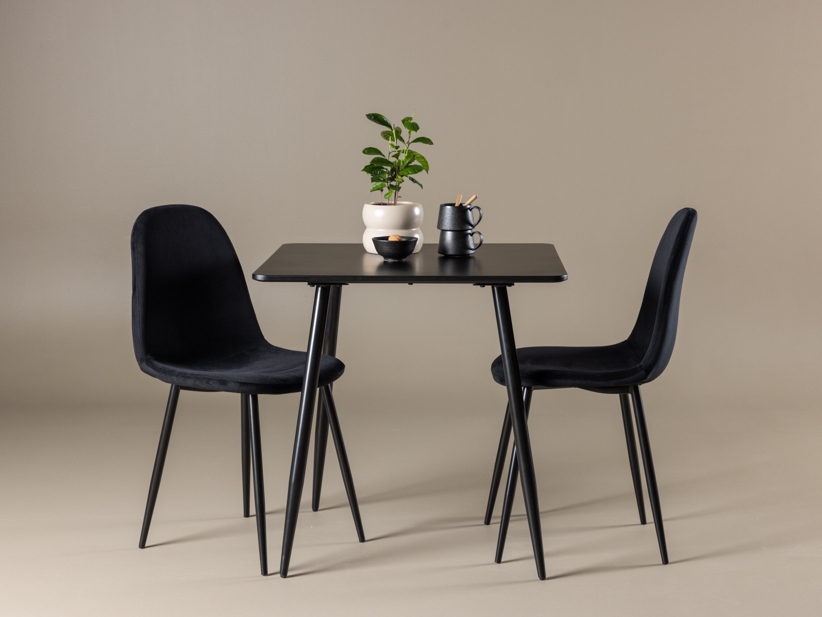 Salle à manger complète Dallas 4909 (Noir)